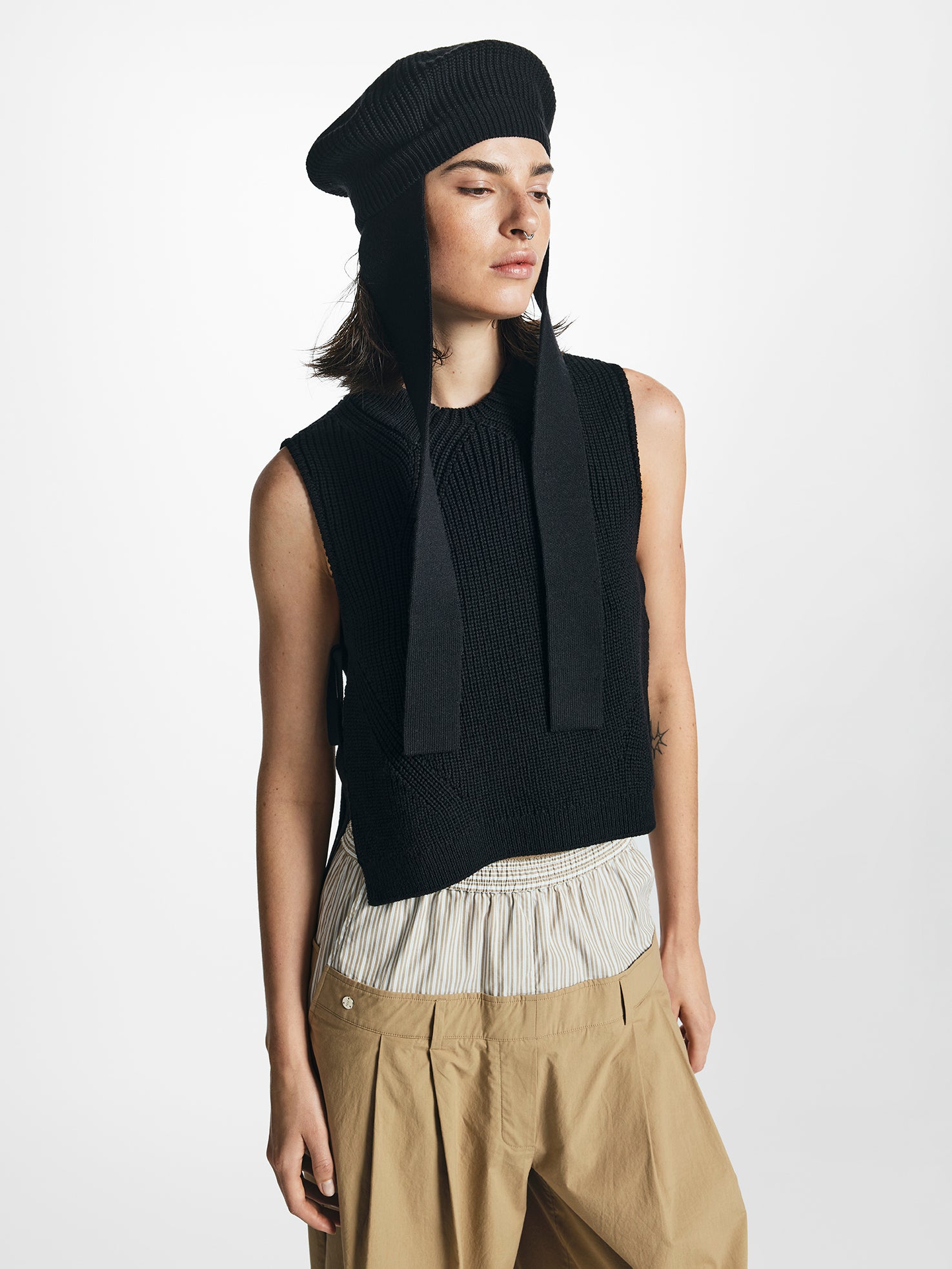 Tie Side Knitted Tank Top