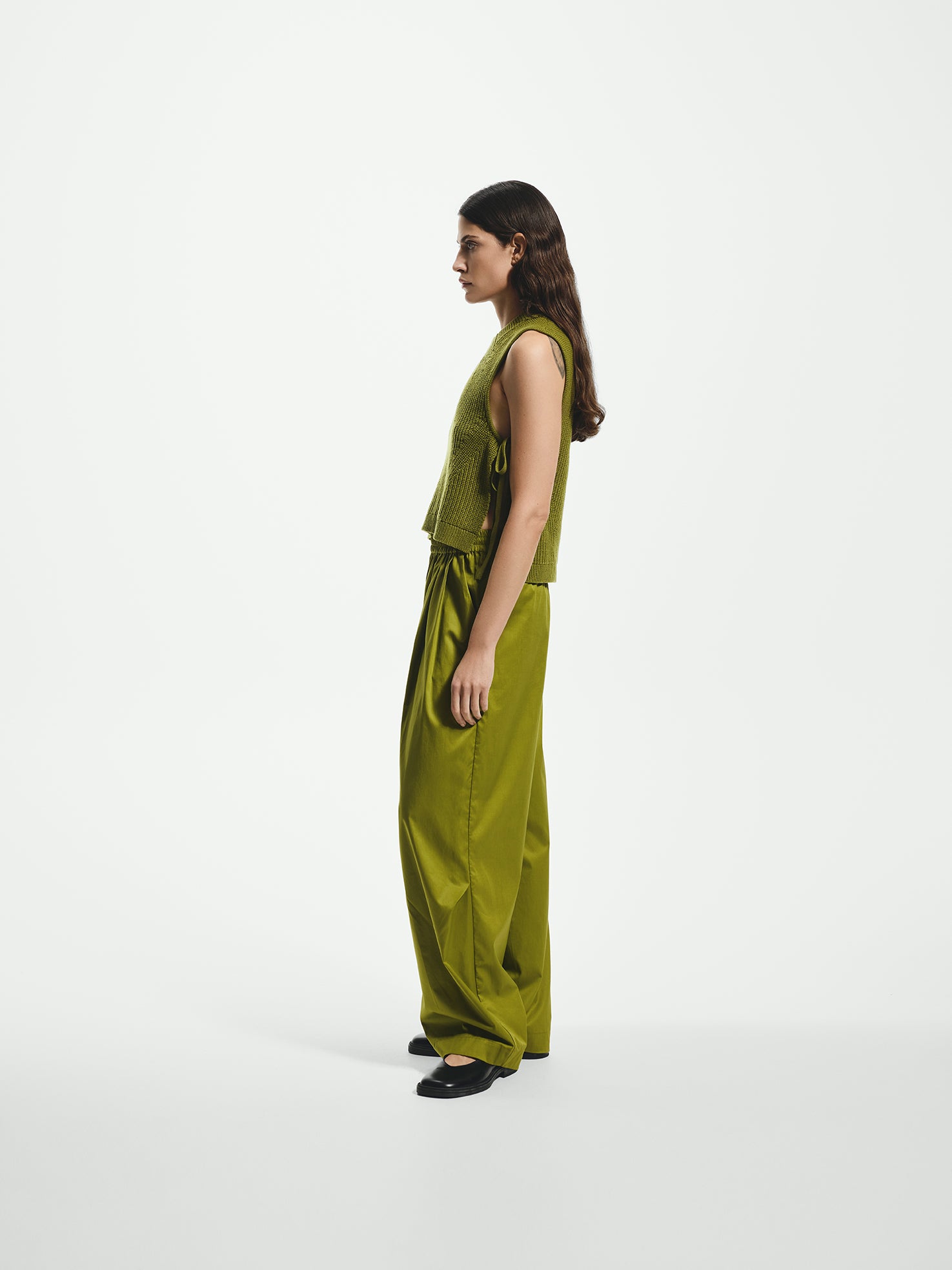 Wide Barrow Leg Trousers