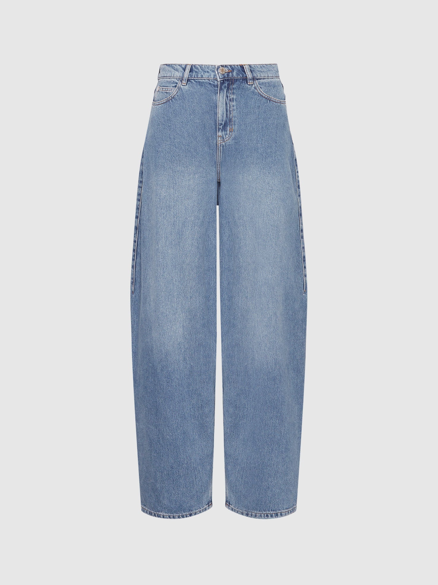 Wide Barrow Leg Denim Jeans