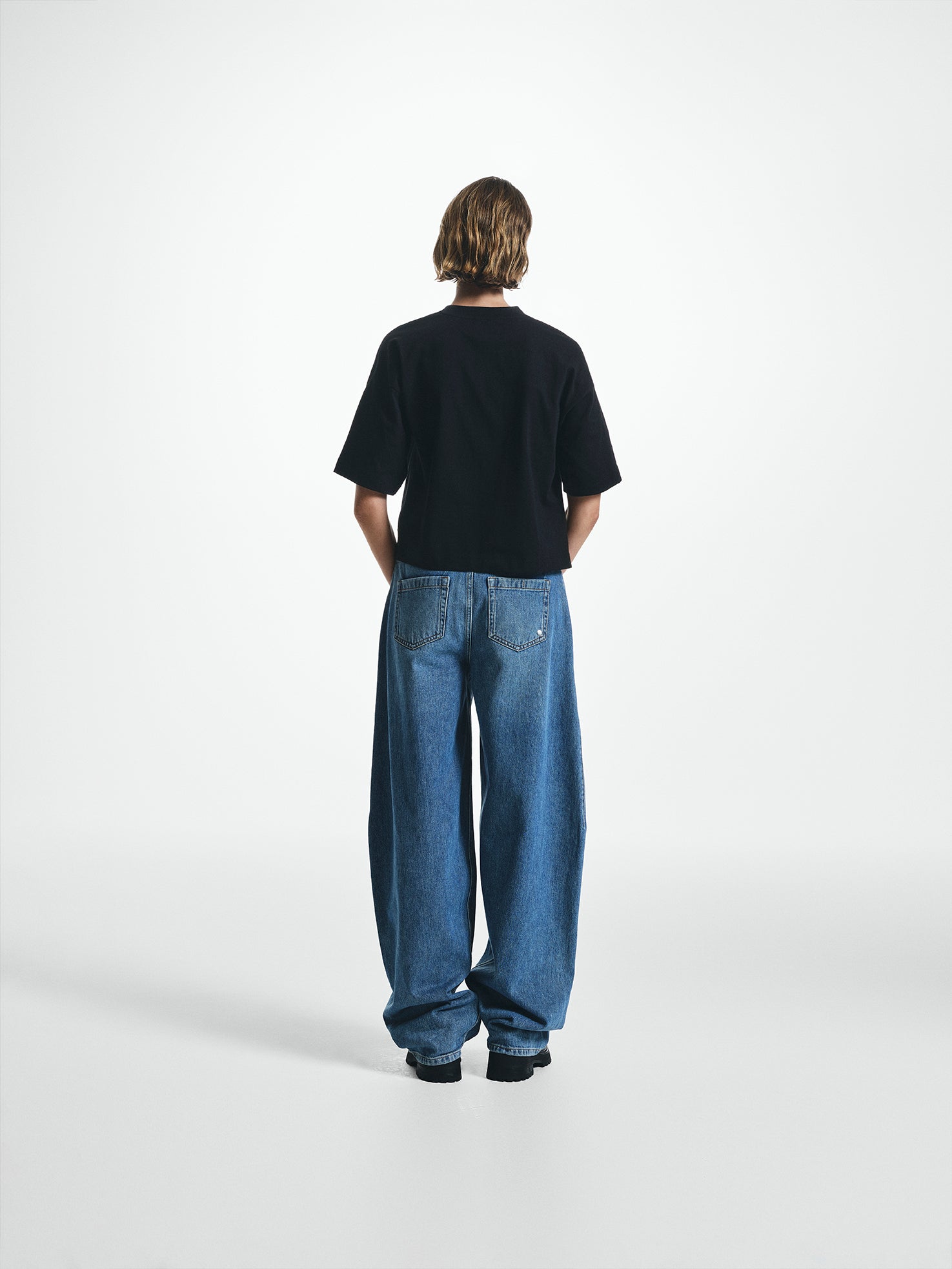 Cropped Cotton Boxy T-shirt