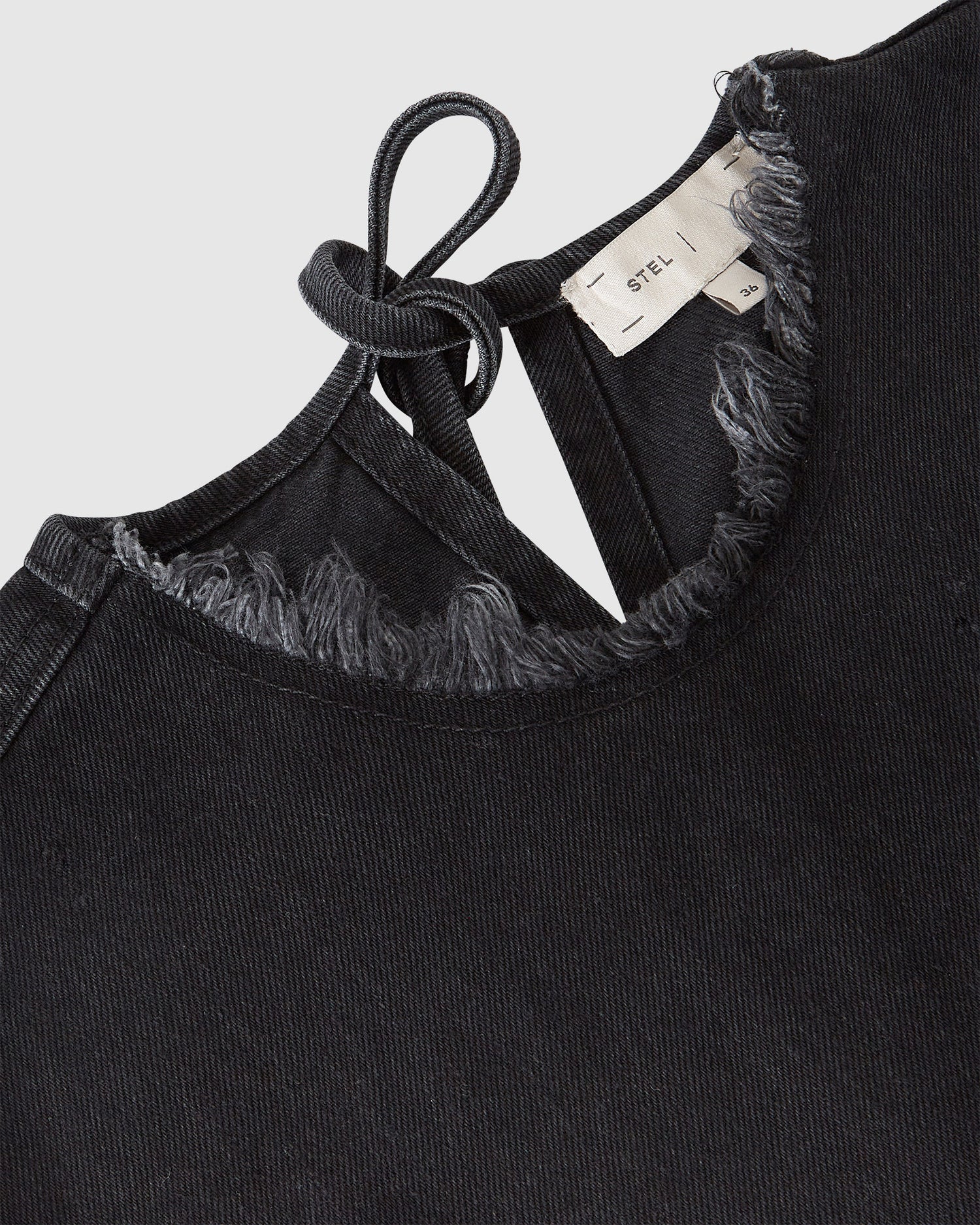 Tie Side Denim Tank Top