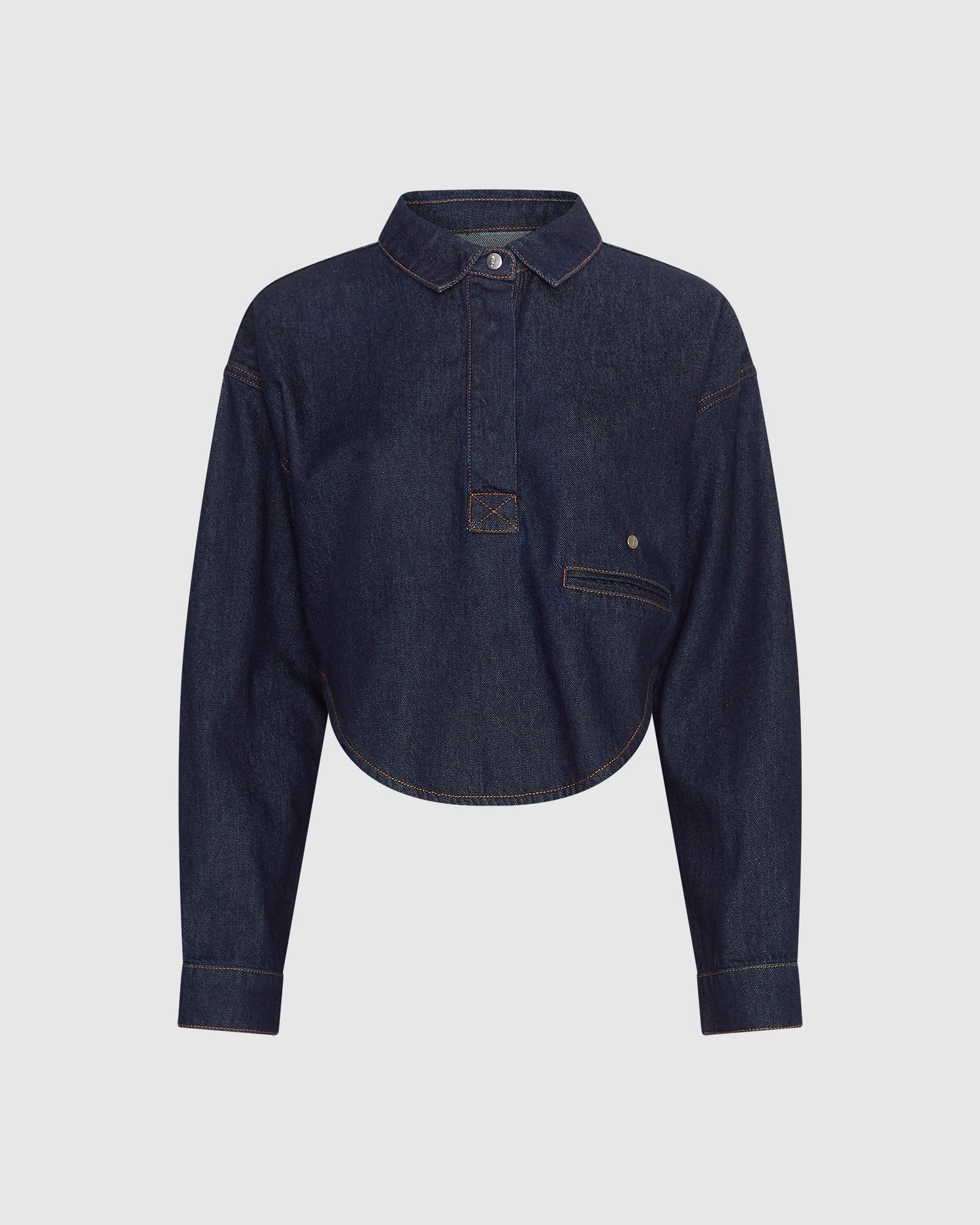 Pullover Denim Shirt