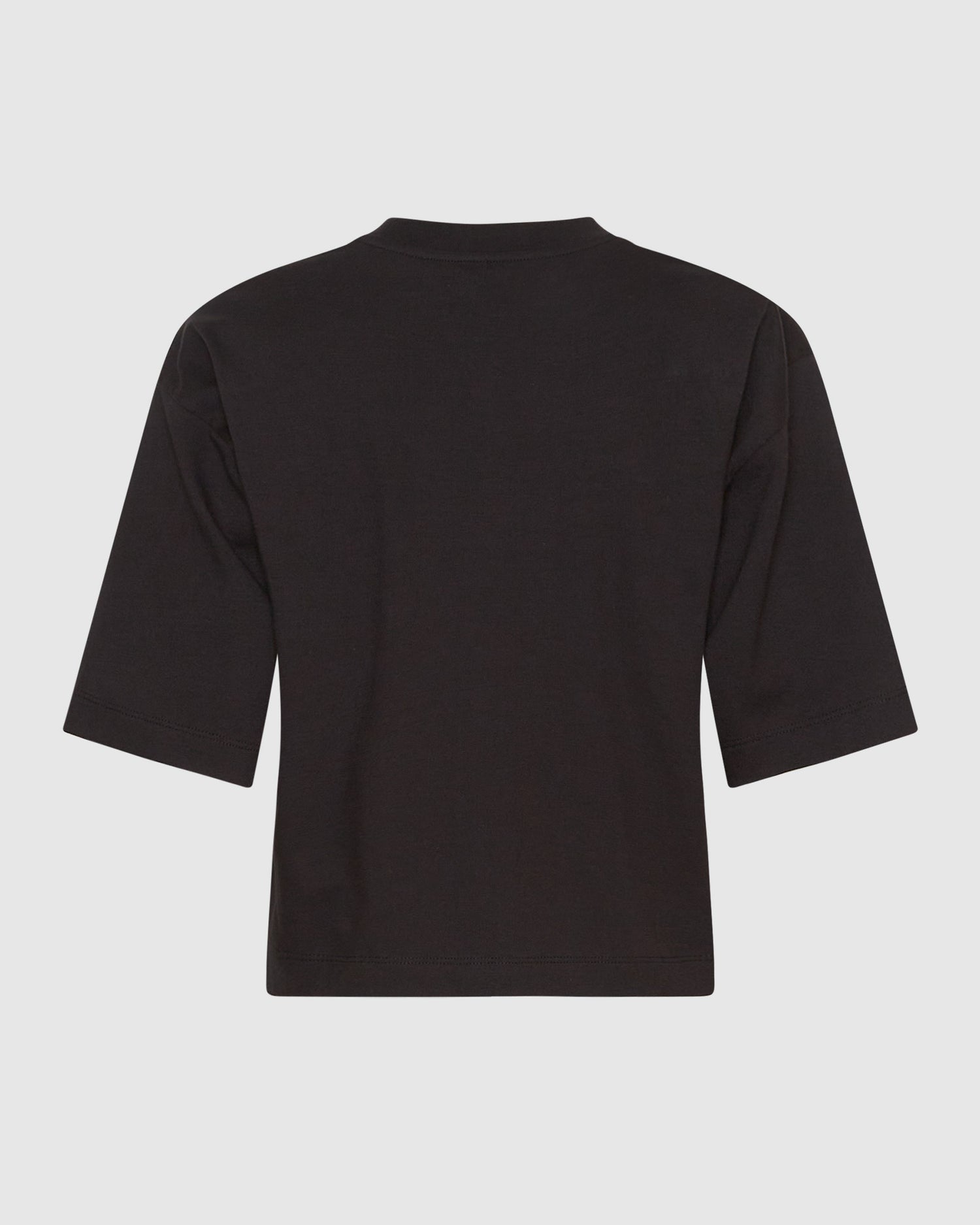 Cropped Cotton Boxy T-shirt