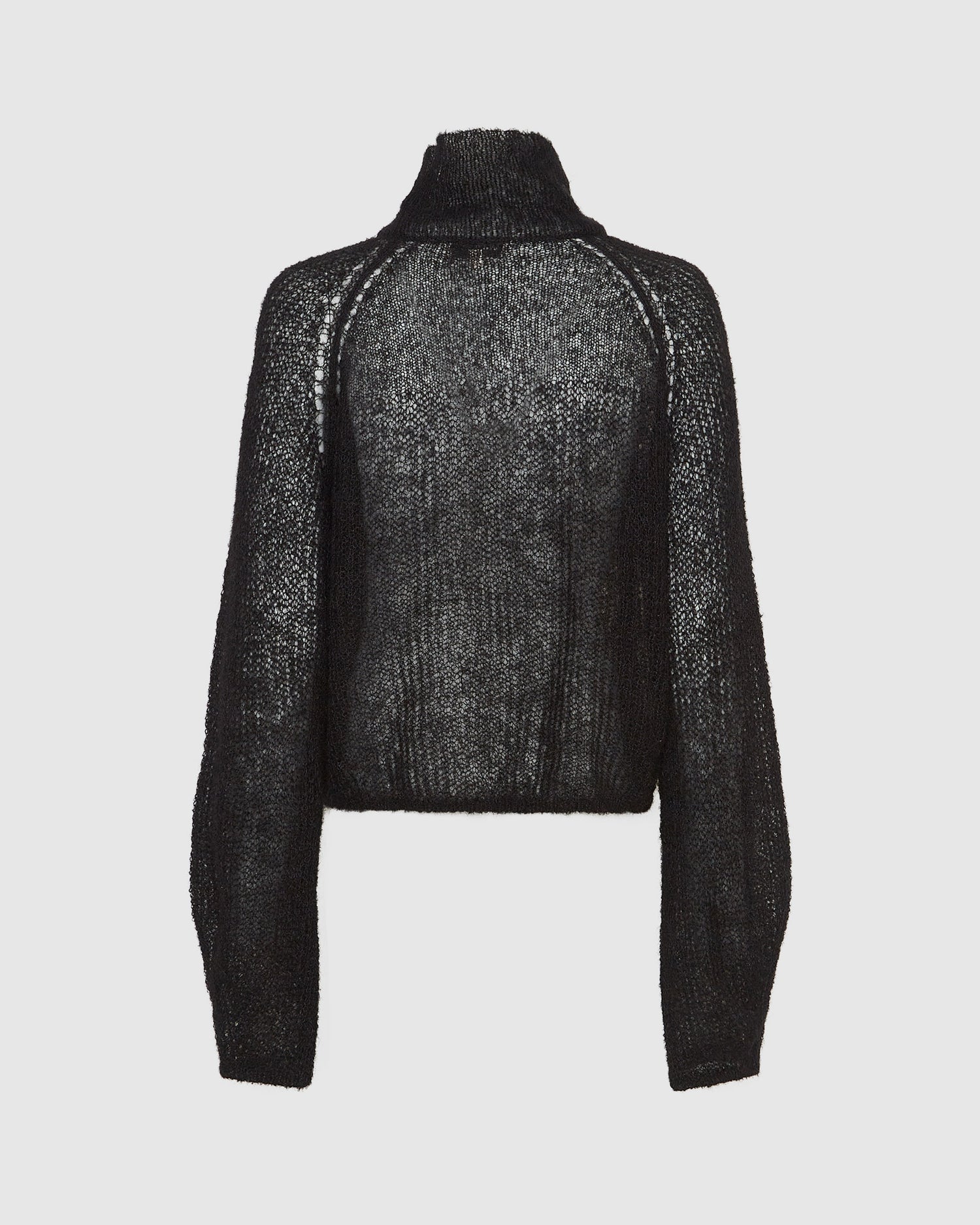 High Neck Open Knit Jumper