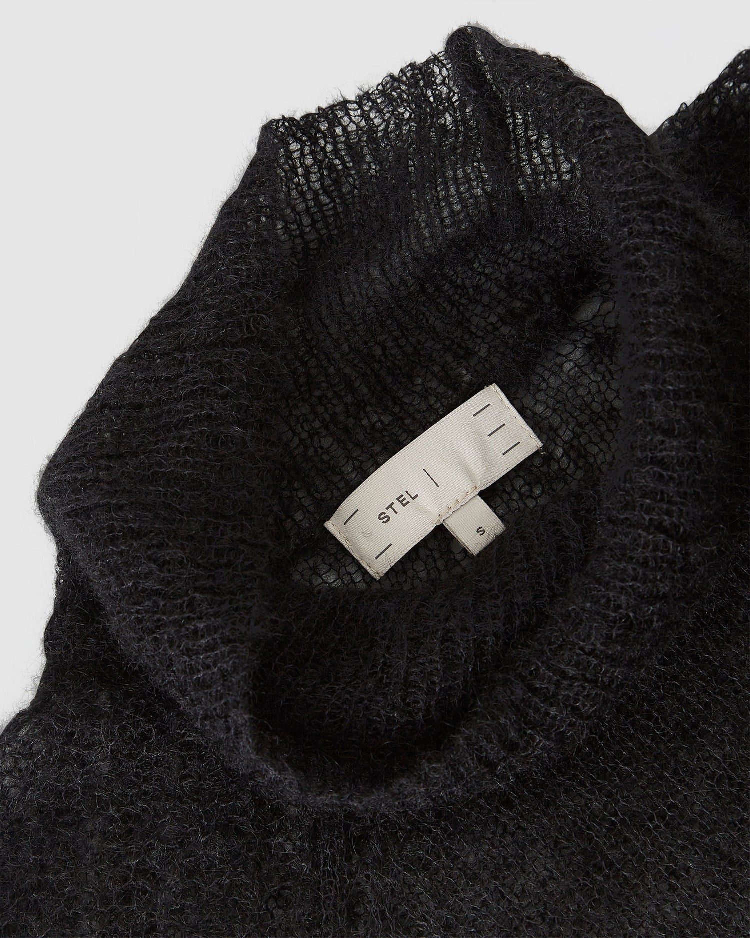 High Neck Open Knit Jumper