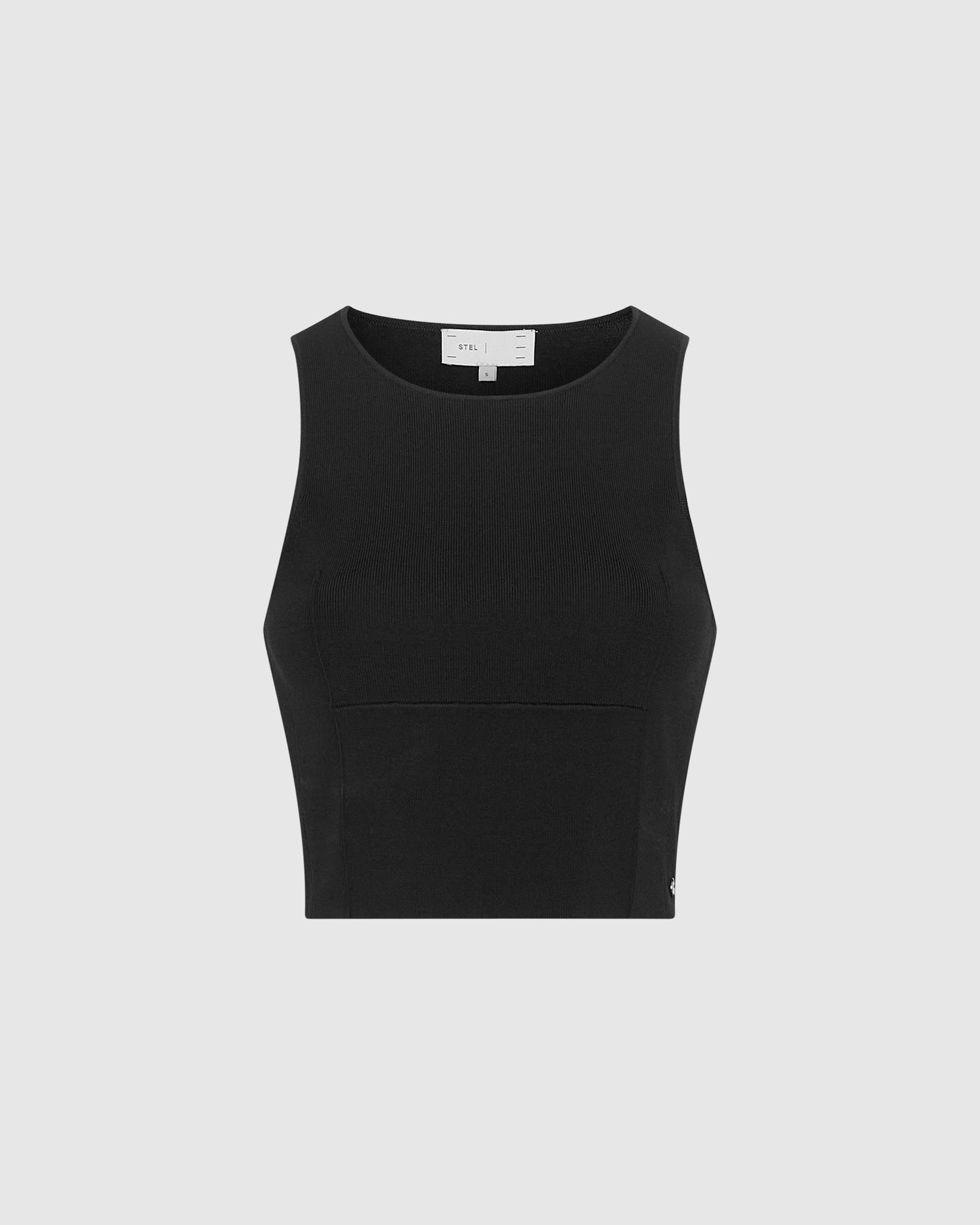 Sleeveless Power Knit Cropped Top