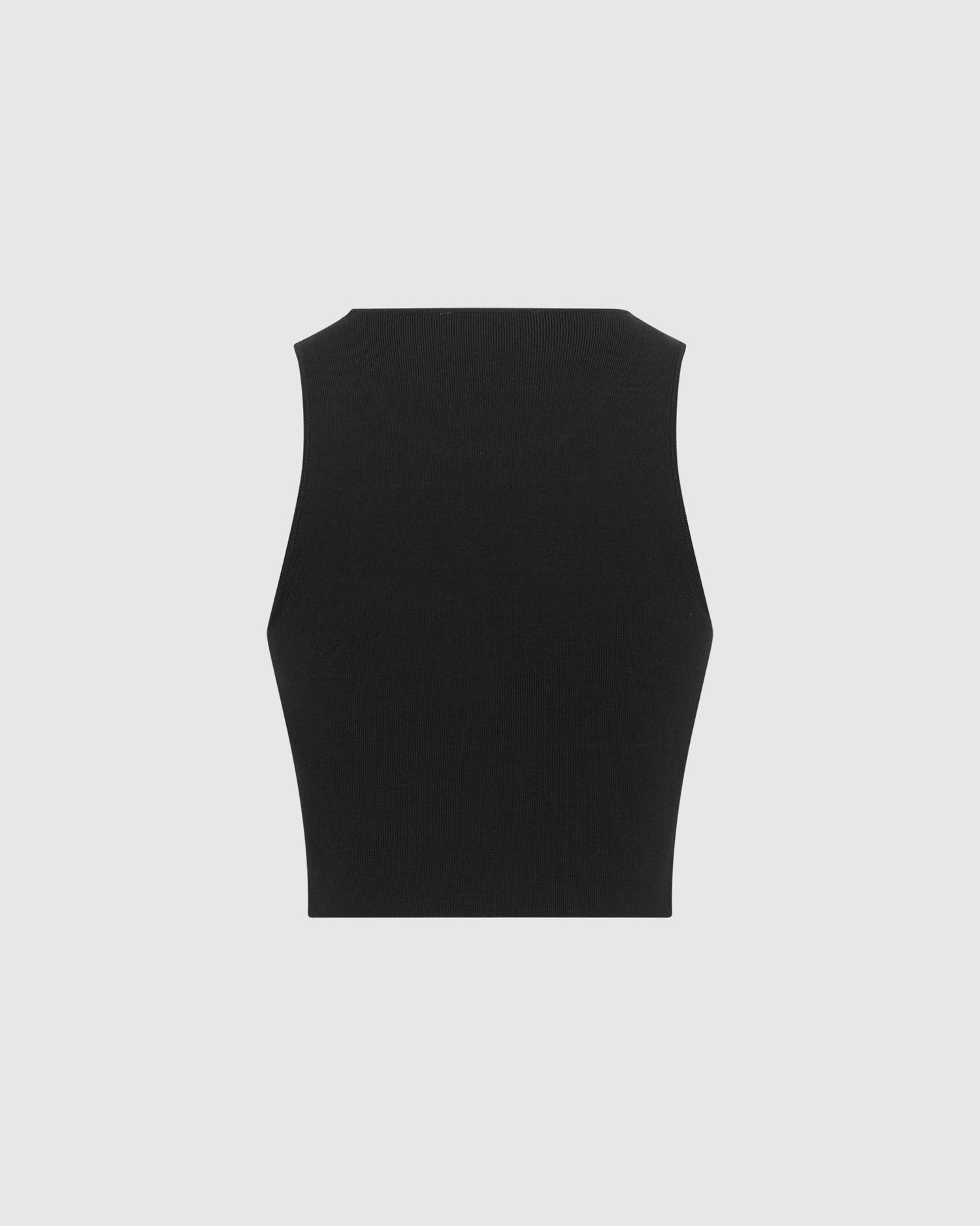 Sleeveless Power Knit Cropped Top