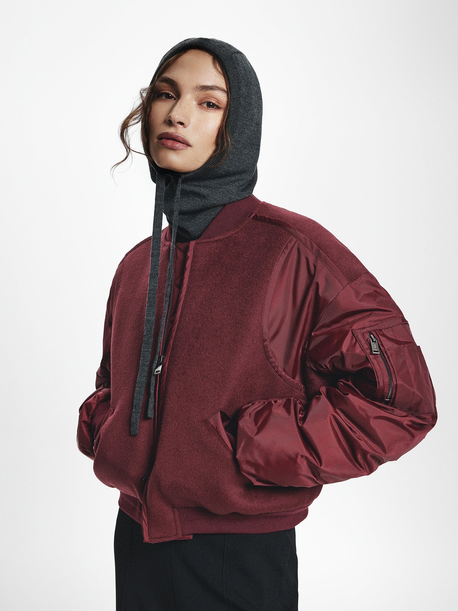 Knitted Merino Wool Hood