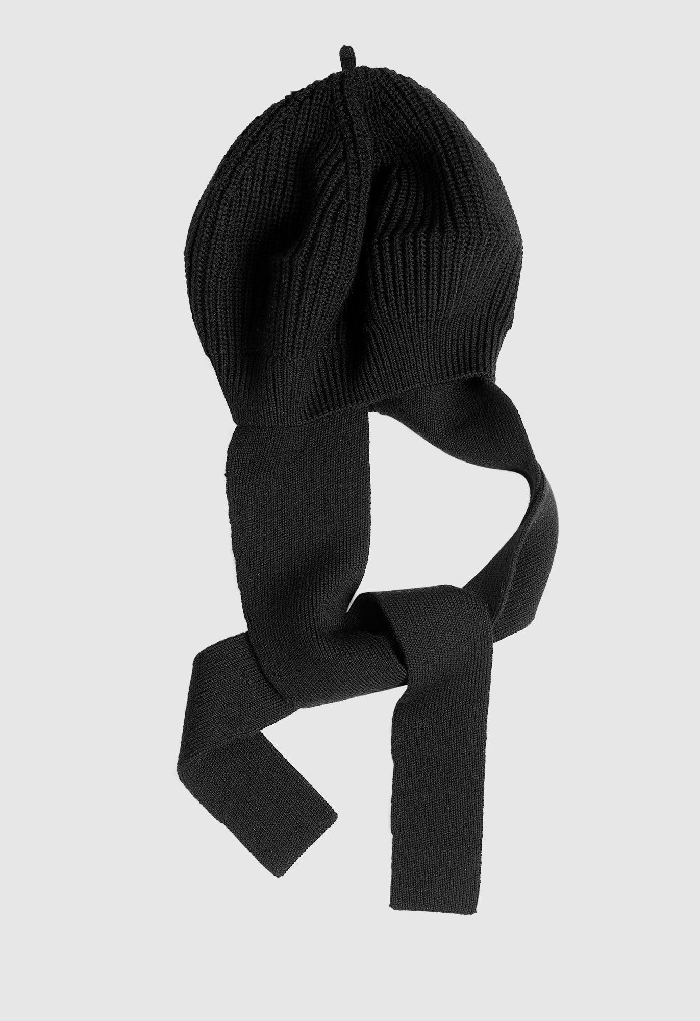 Drape Knitted Merino Wool Beret Hat