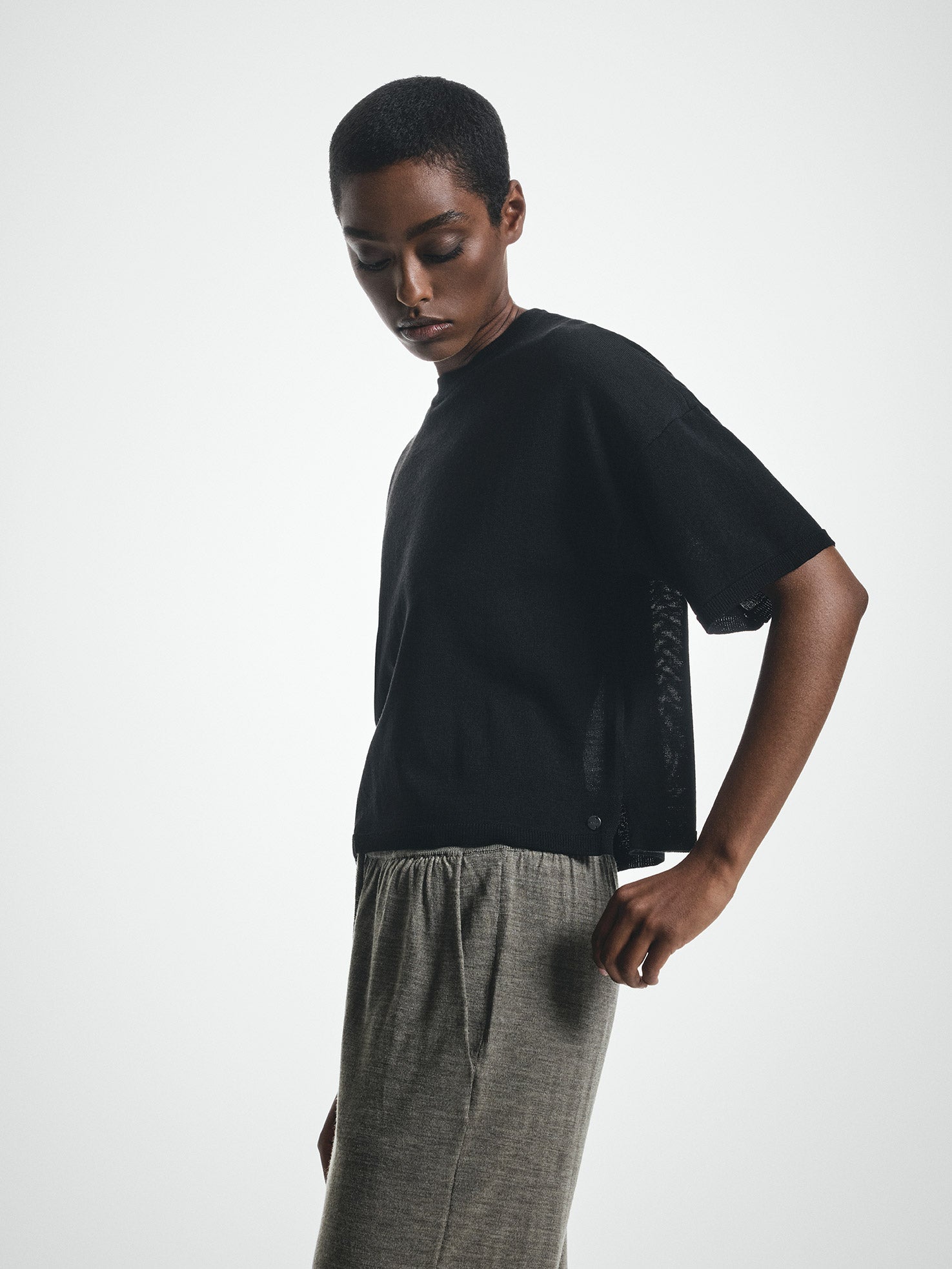 Merino Wool Boxy T-shirt