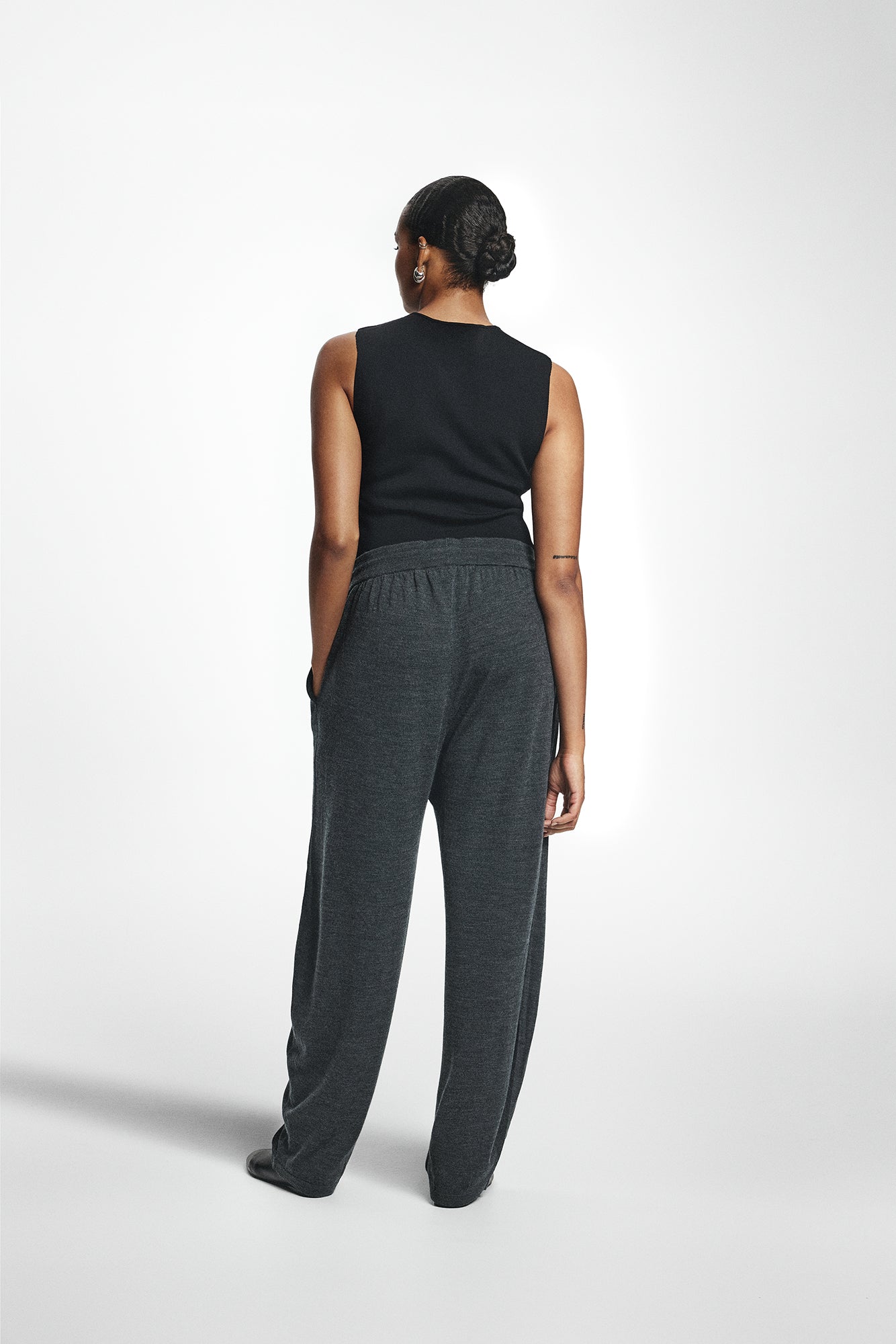 Merino Wool Loose Trousers