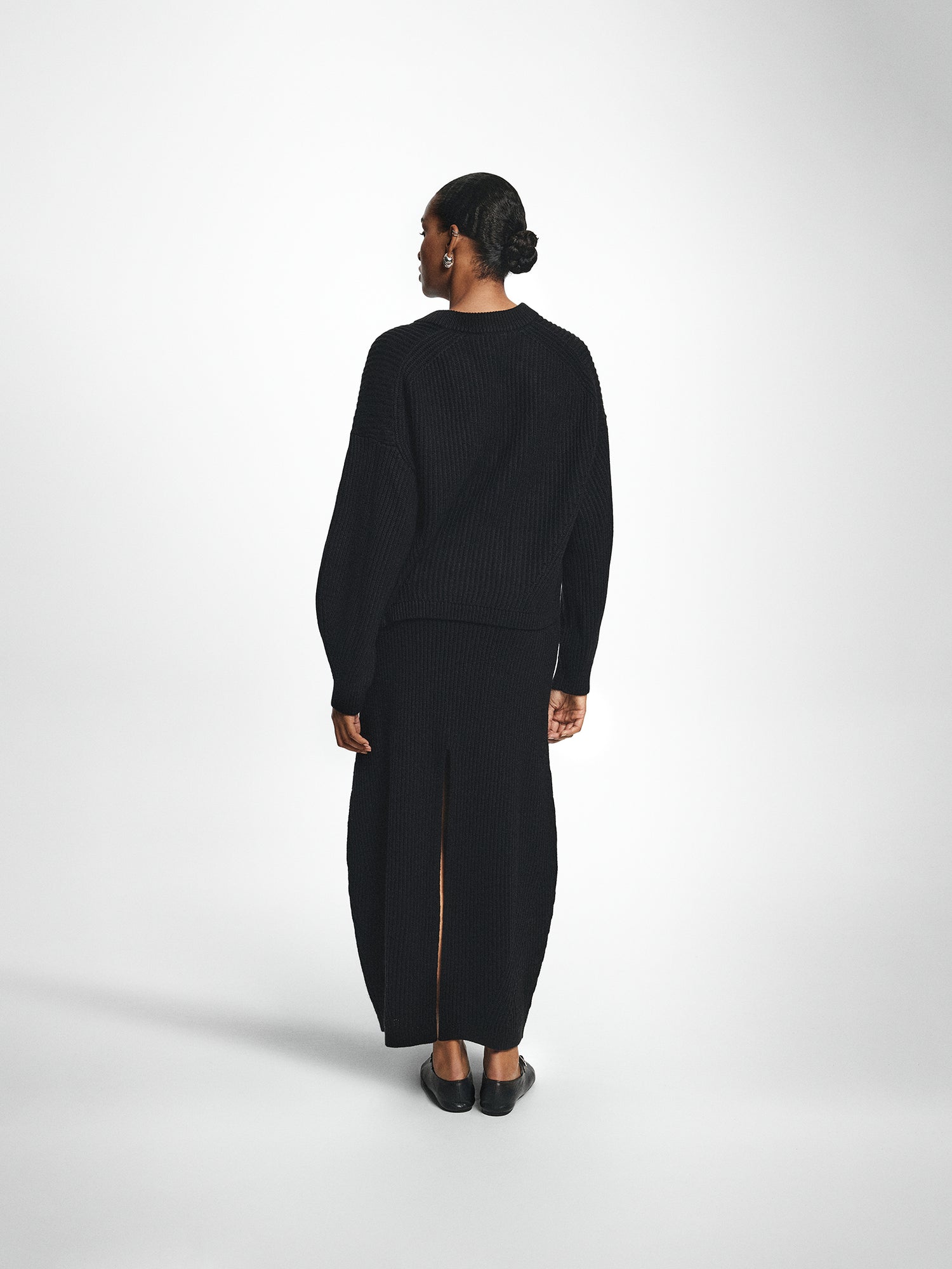Ribbed Knitted Relaxed Jumper
