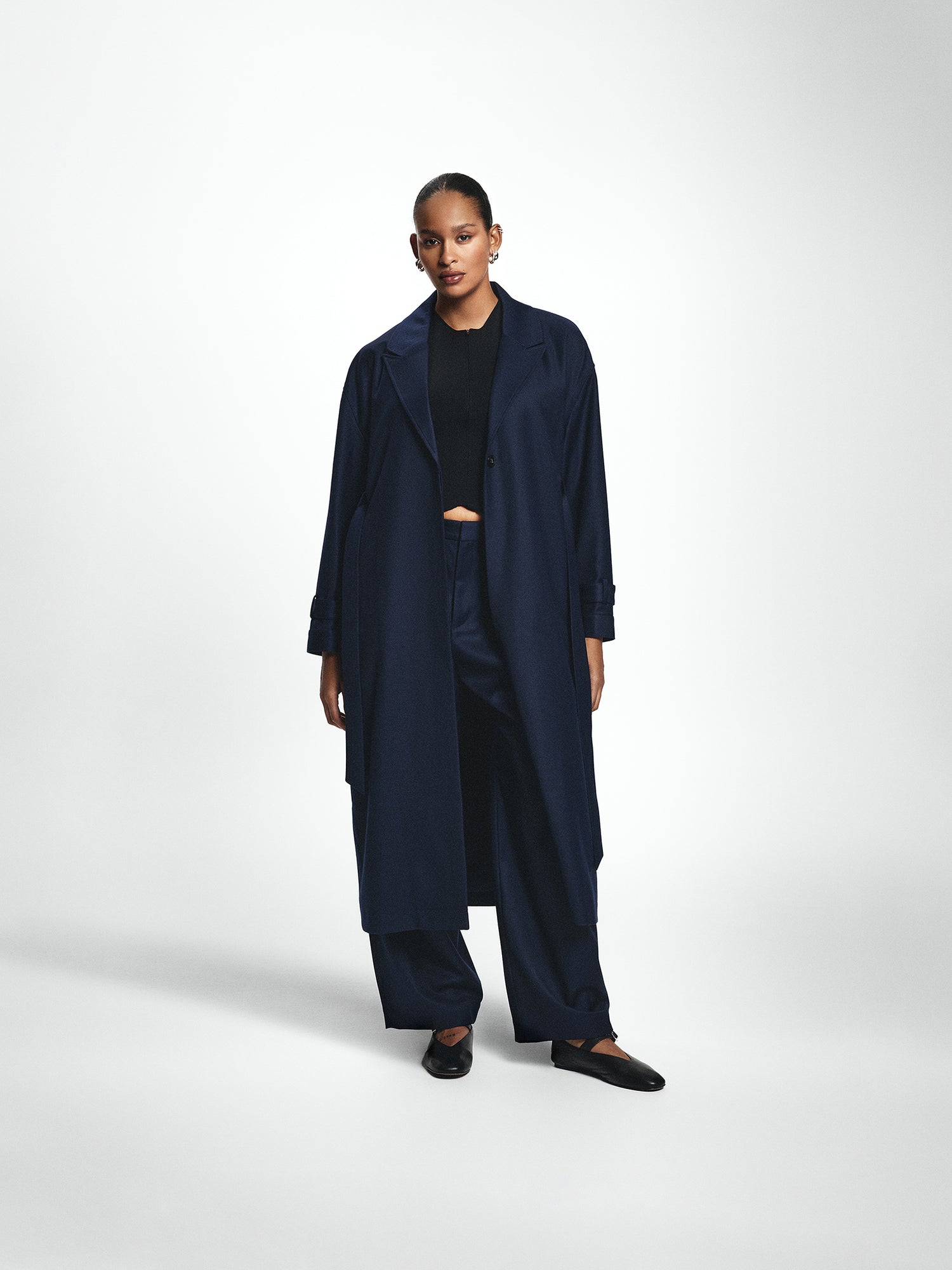 Belted Longline Relaxed Coat