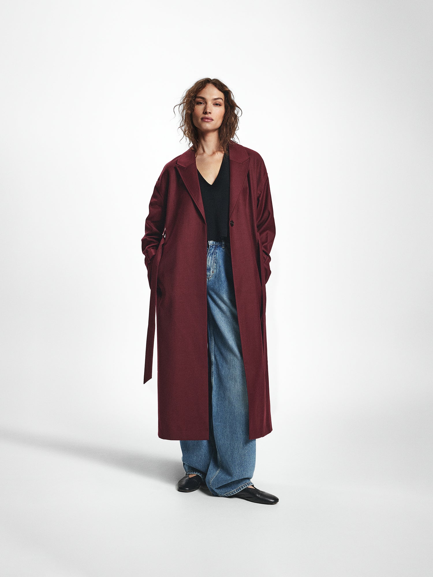 Belted Longline Relaxed Coat