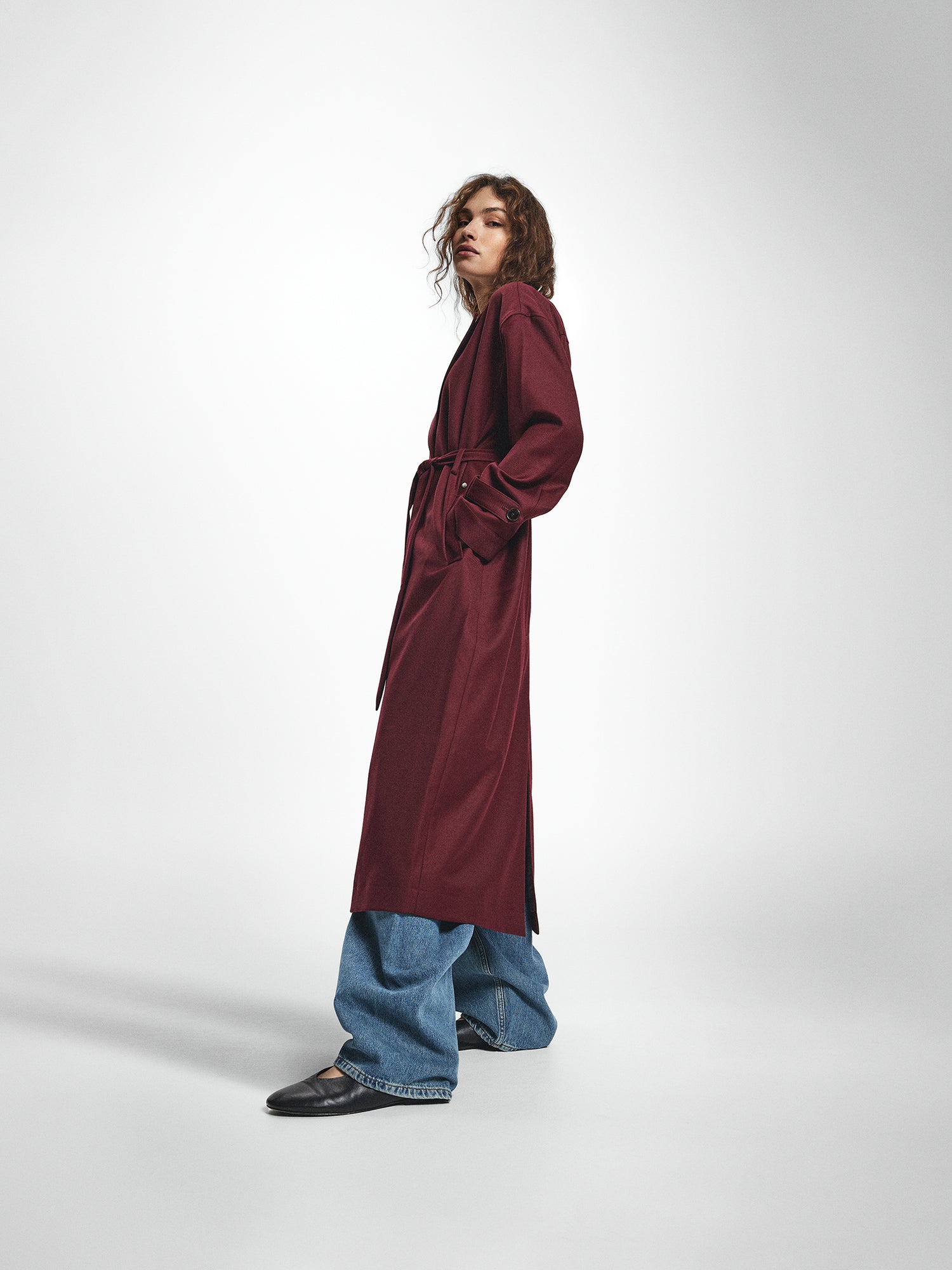 Belted Longline Relaxed Coat