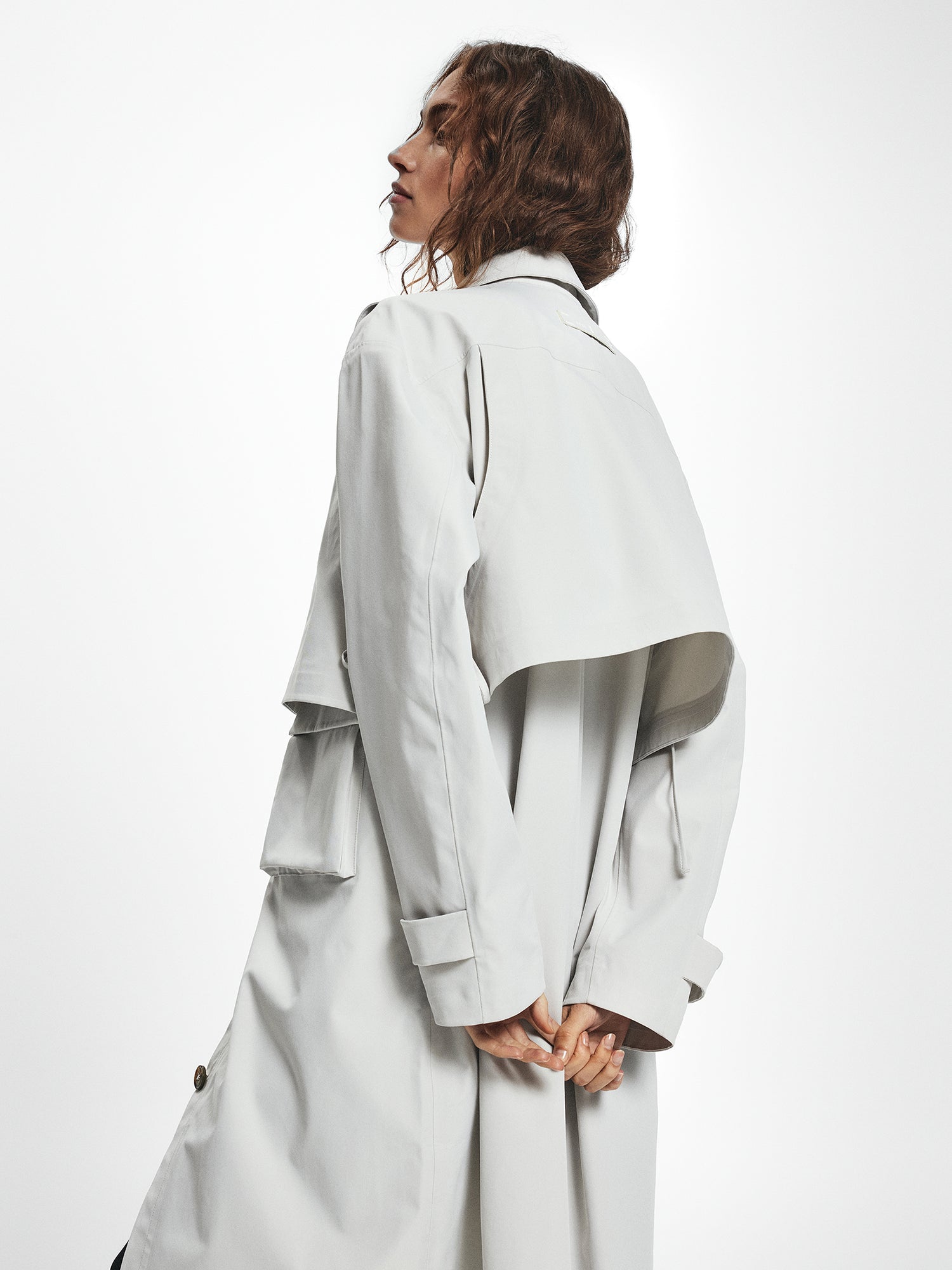 Double Layer Trench Coat