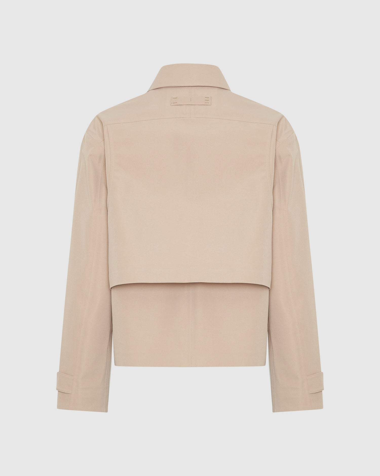 Double Layer Short Trench Coat