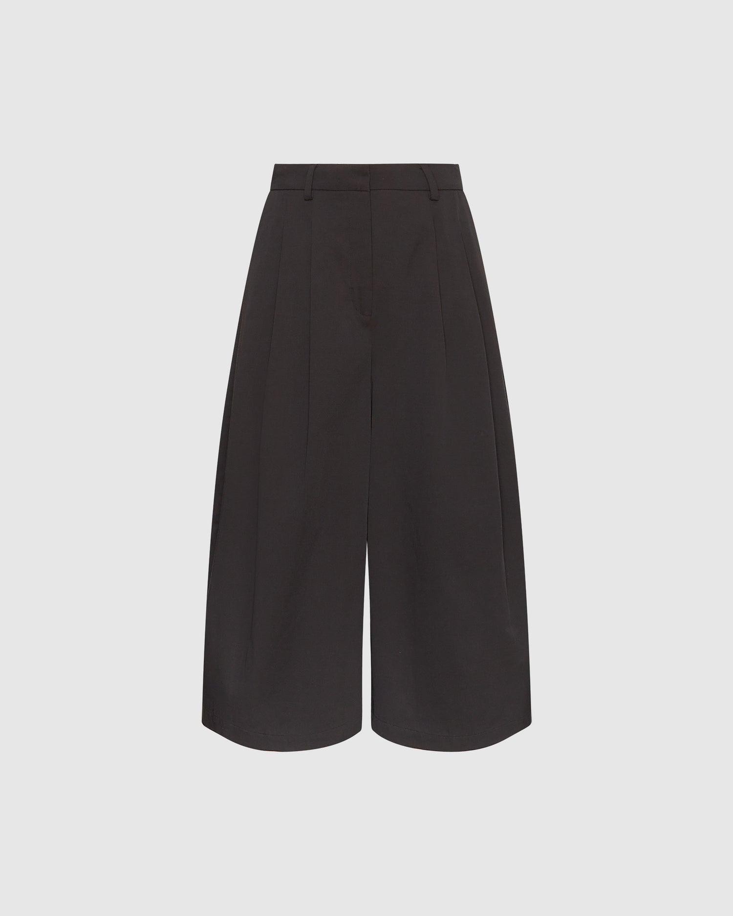 Pleated Wide Leg Culottes
