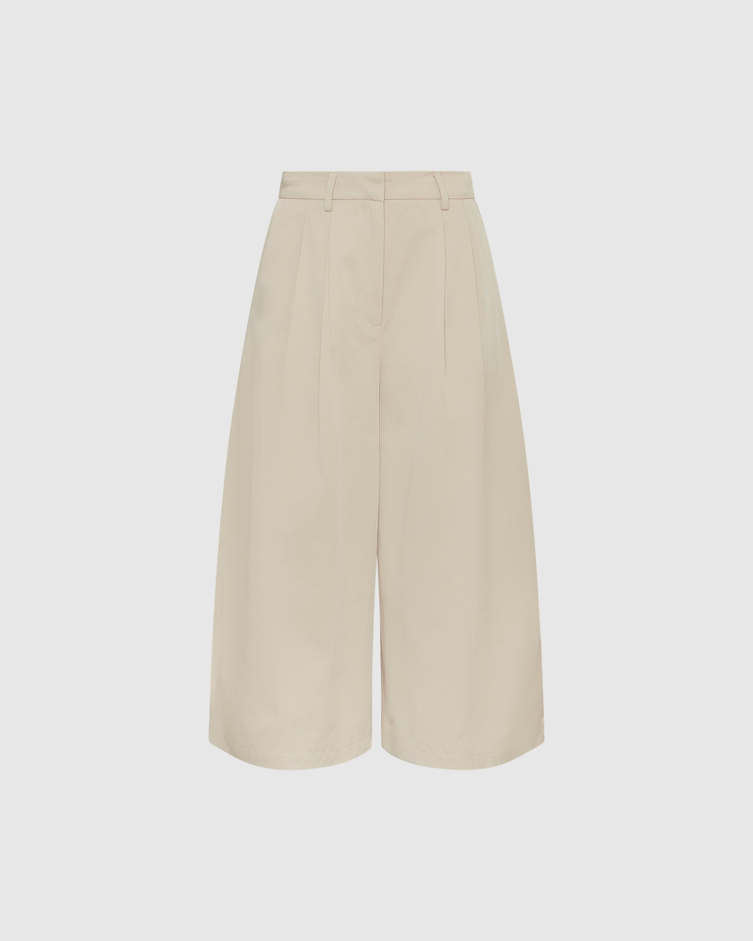 Pleated Wide Leg Culottes