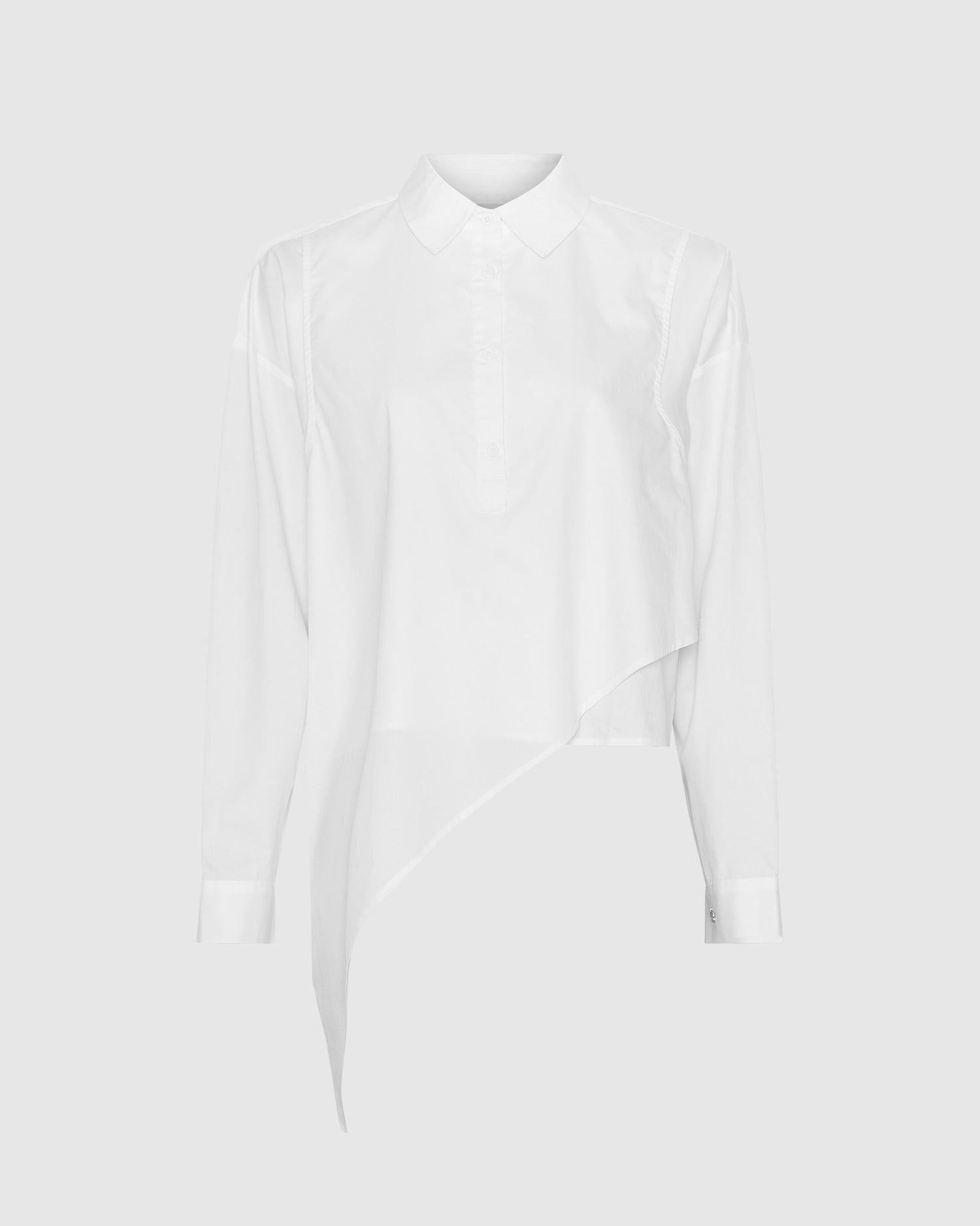 Asymmetric Double Layer Shirt