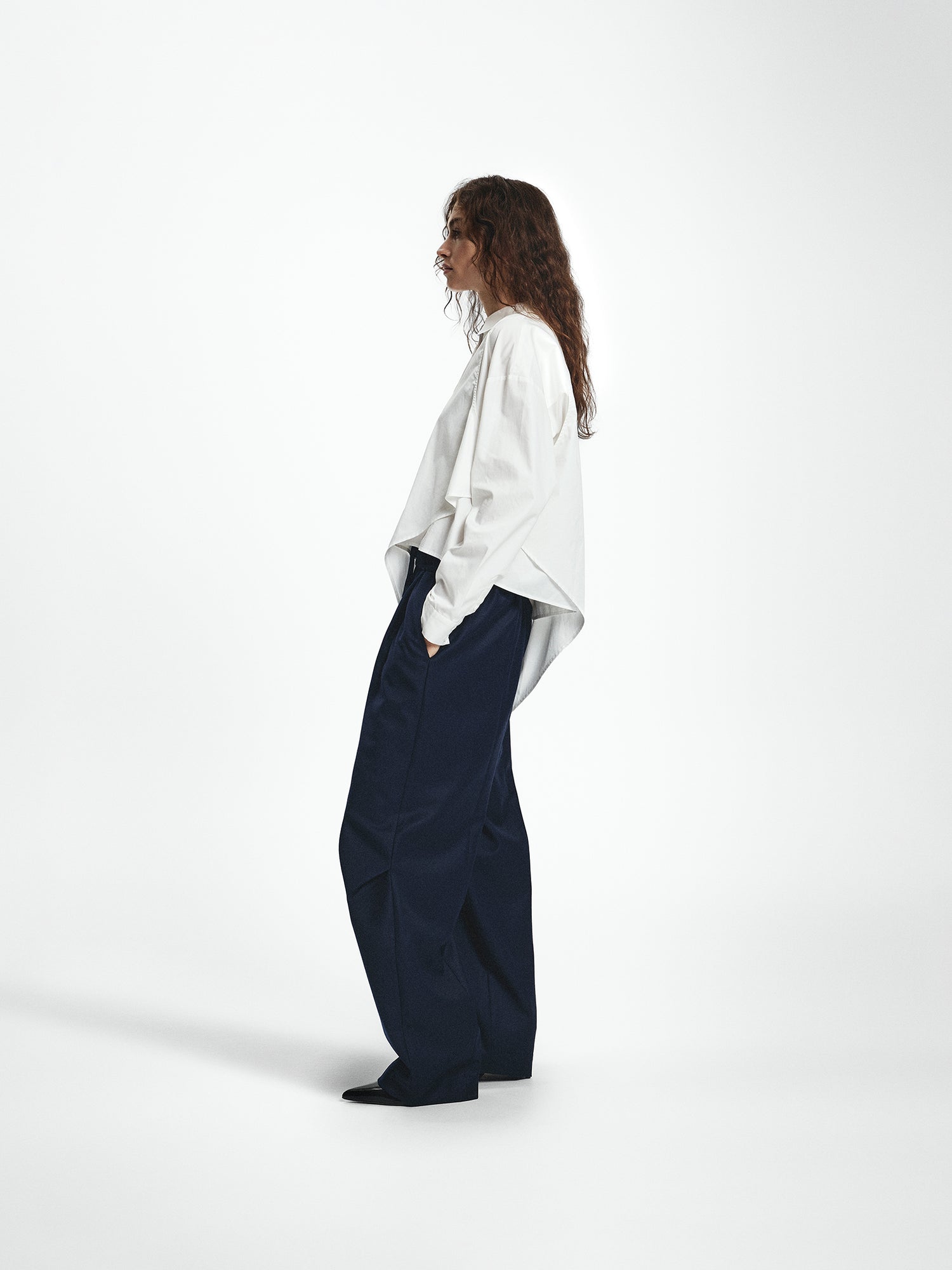 Tailored Wide Leg Trousers