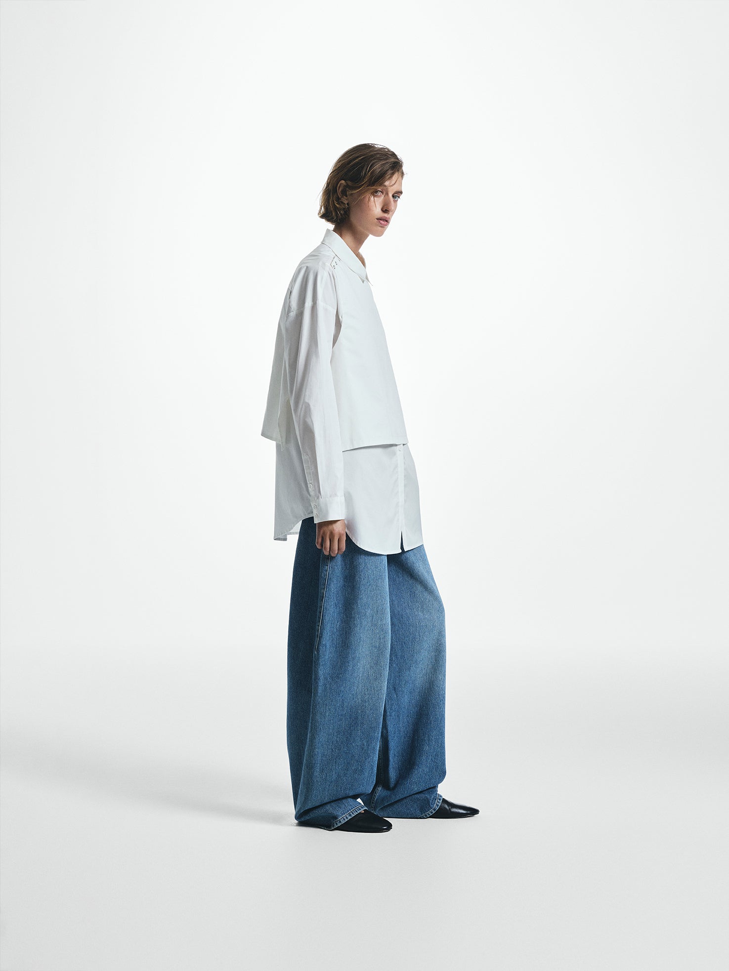 Double Layer Relaxed Shirt