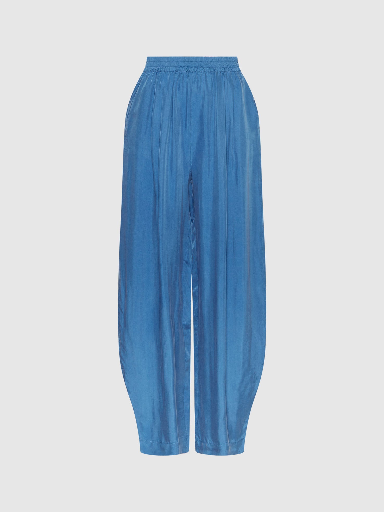 Pleated Elastic Relaxed Trousers