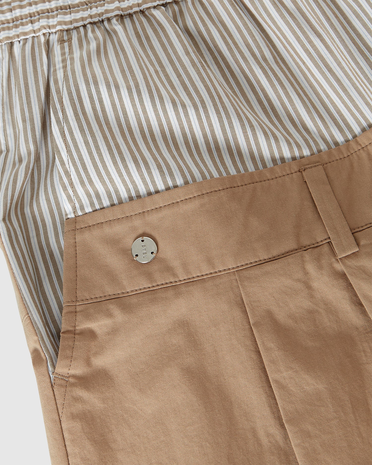 Layered Wide Barrow Leg Trousers