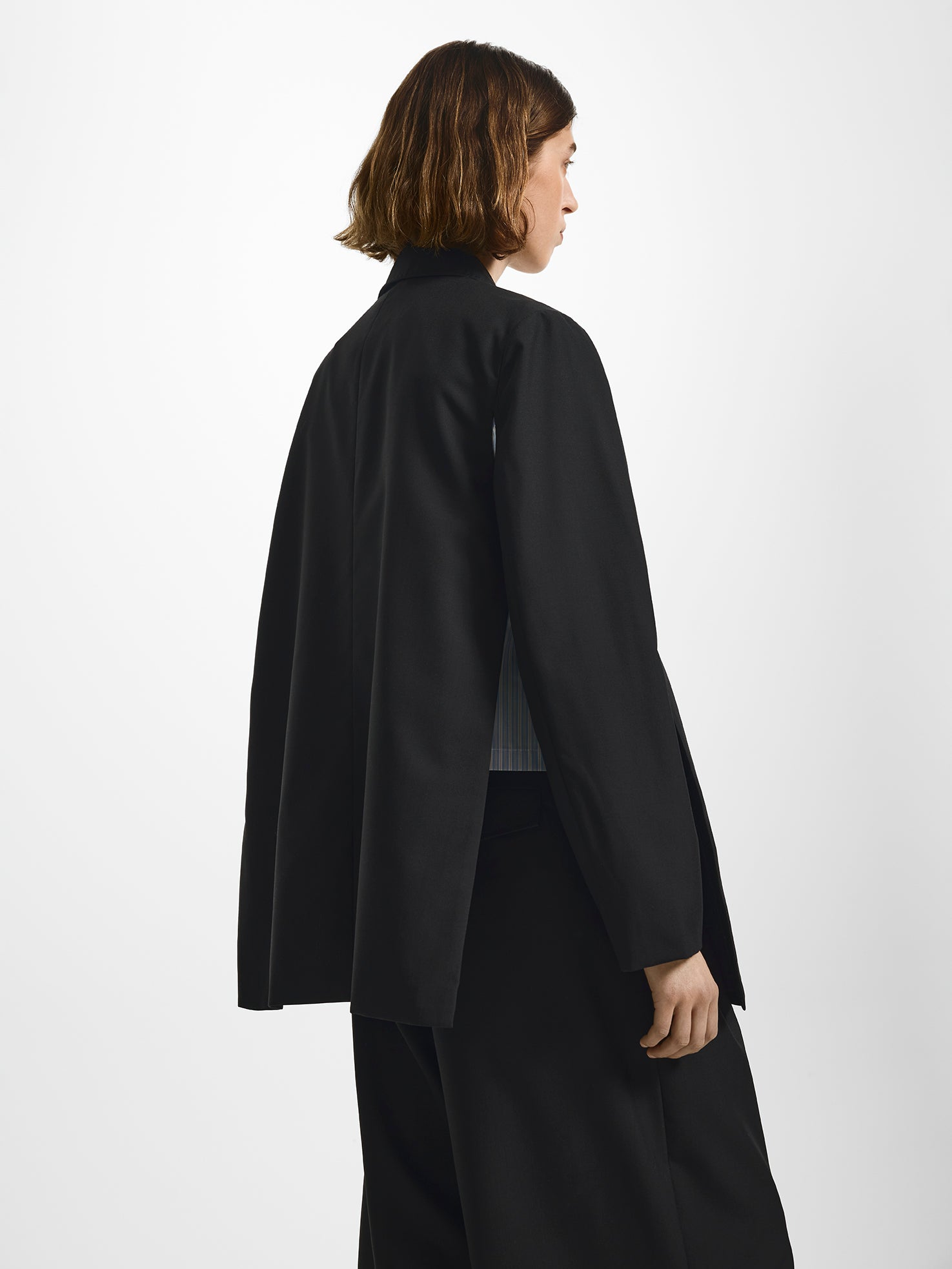 Vented Tie Side Relaxed Blazer