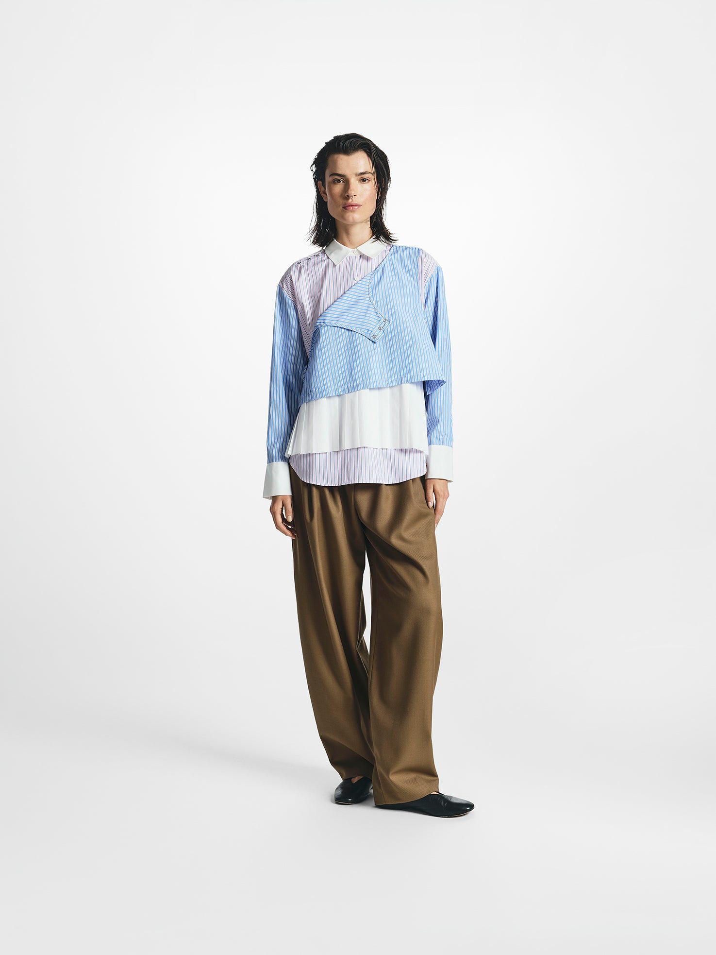 Layered Stripe Poplin Shirt – STEL