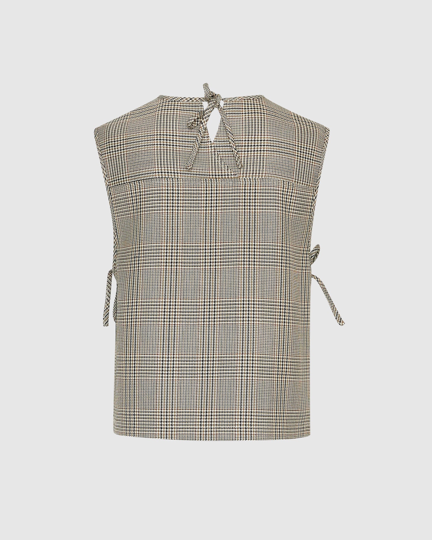 Tie Side Check Tank Top