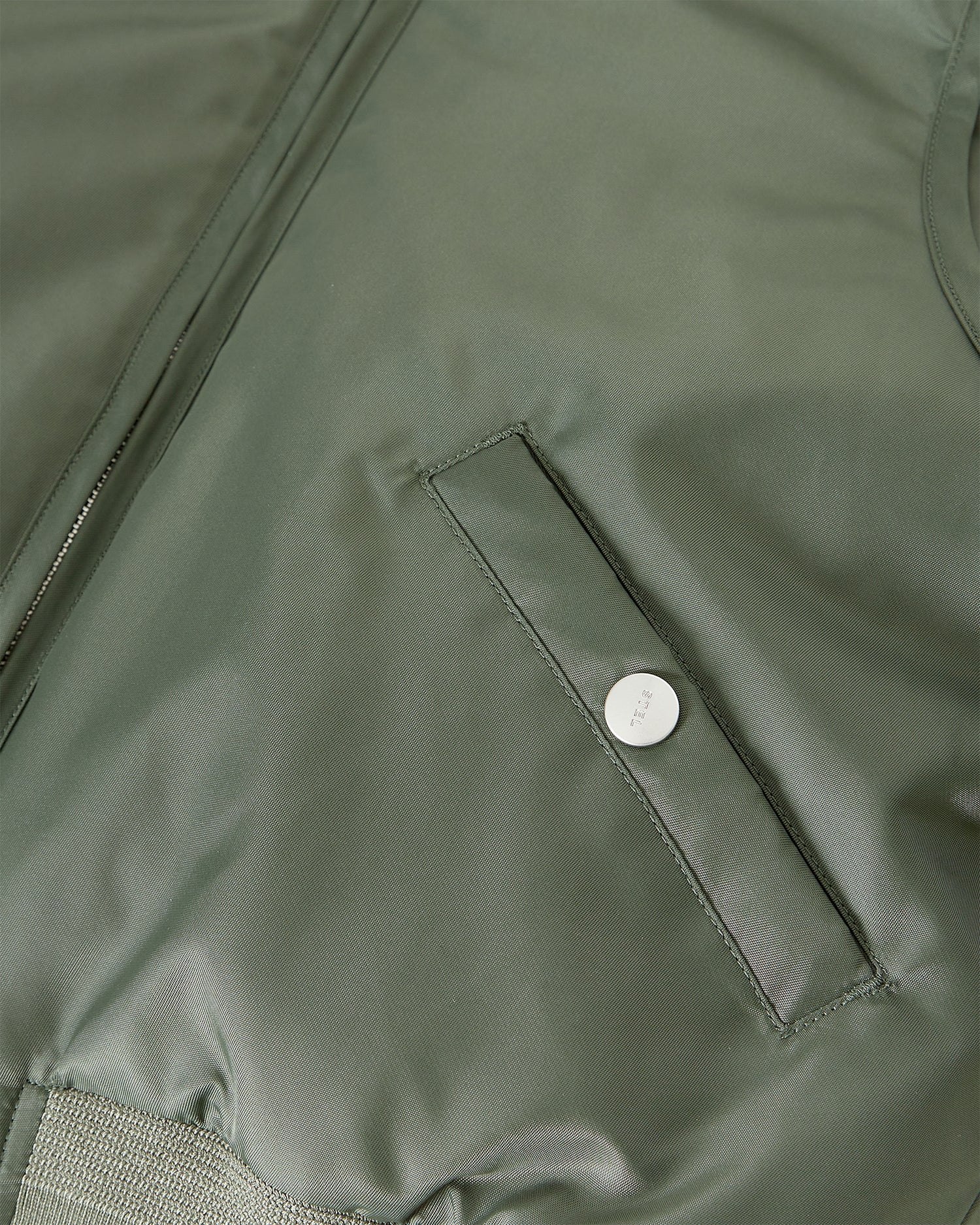 Cropped Nylon Bomber Jacket