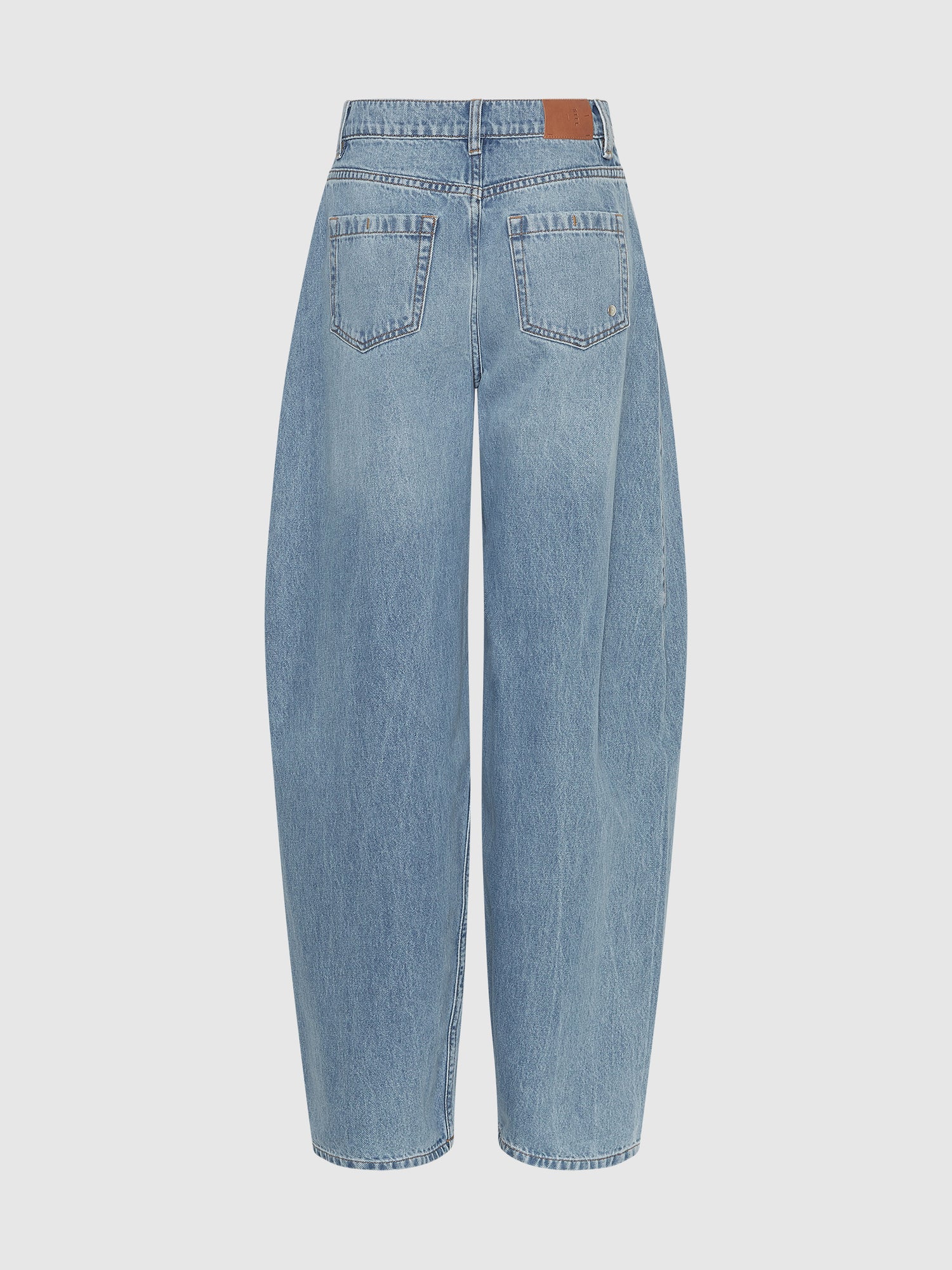 Wide Barrow Leg Denim Jeans