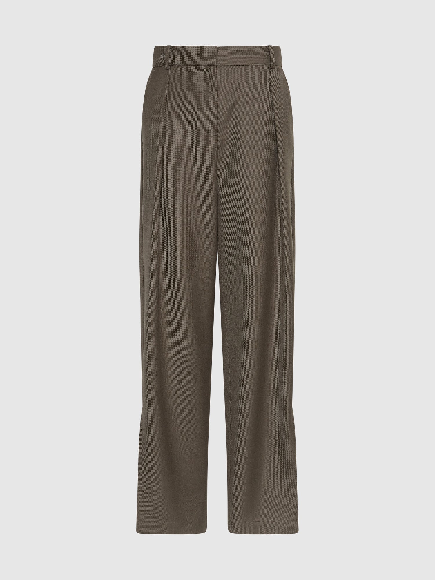 Split-Hem Tailored Trouser