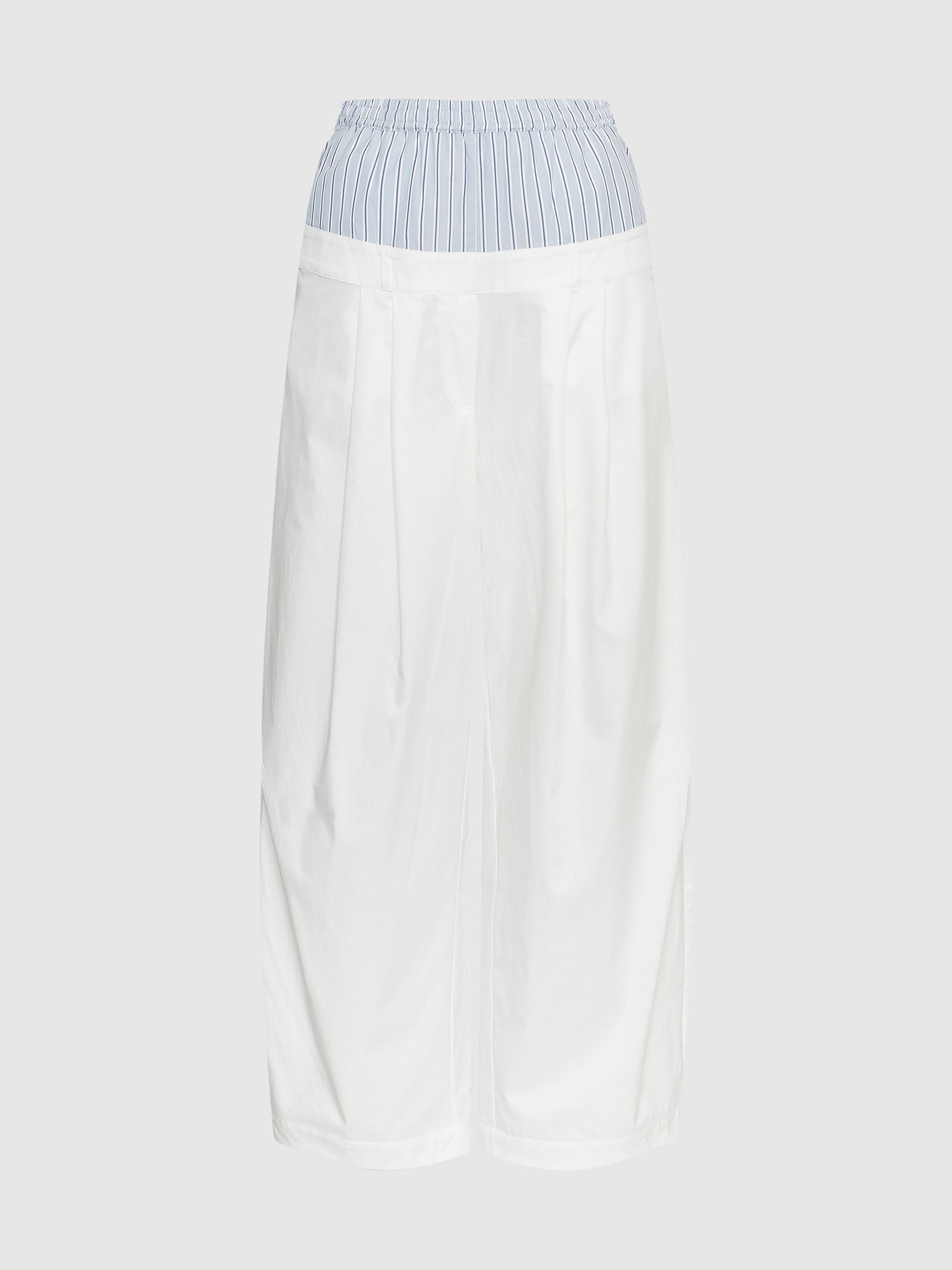 Layered Wide Barrow Leg Trousers