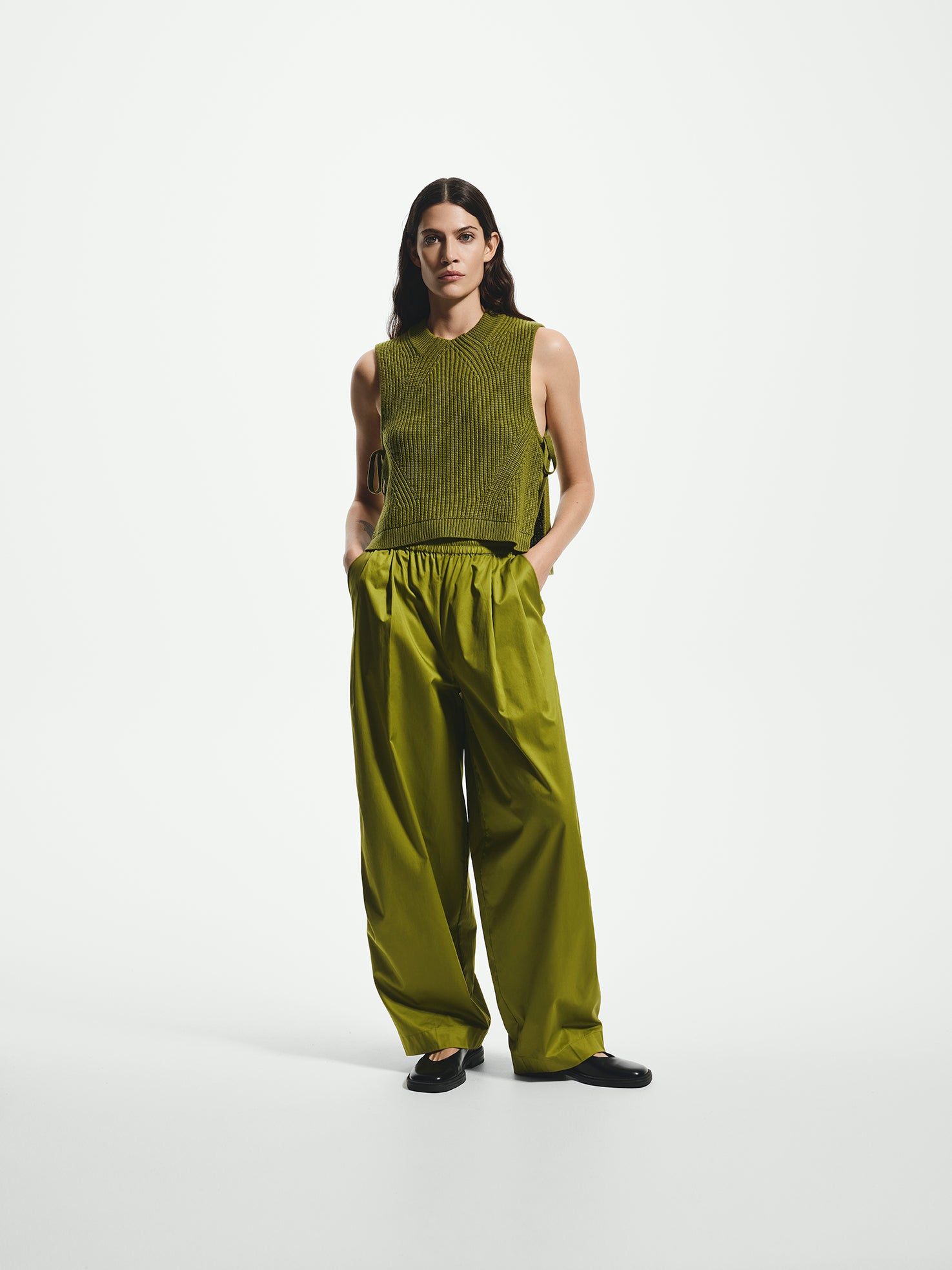 Wide Barrow Leg Trousers