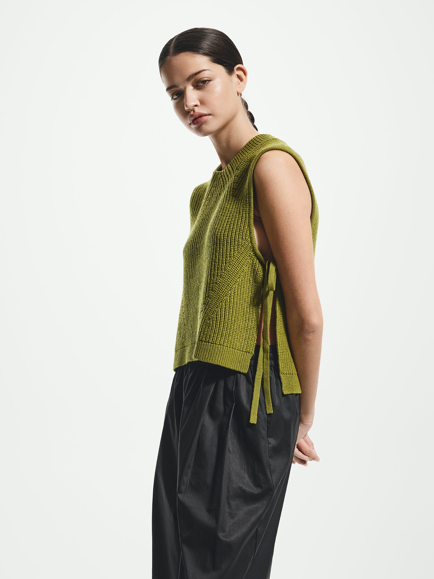 Tie Side Knitted Tank Top