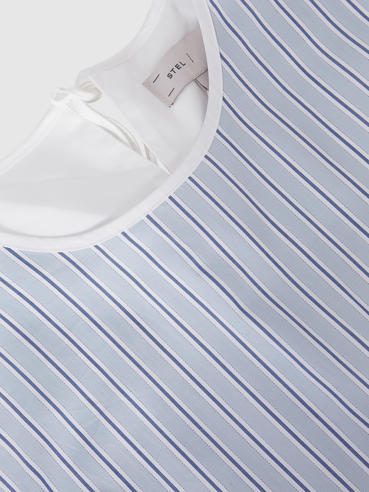 Pinstripe Poplin Short-Sleeve Shirt