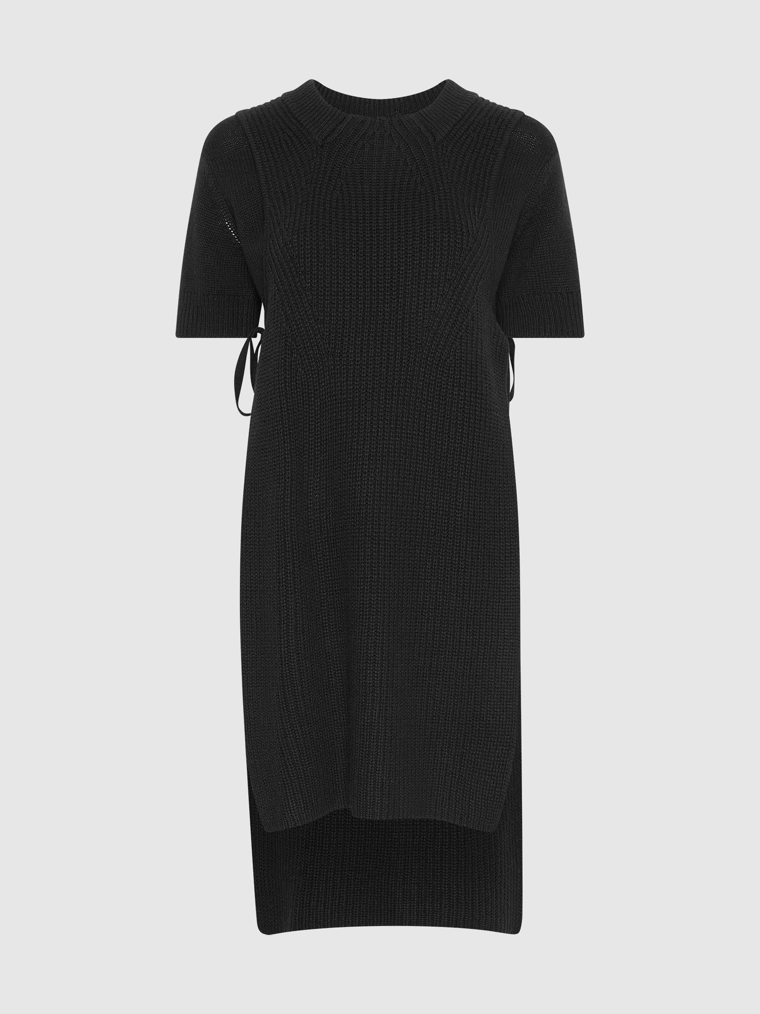 Asymmetric Knitted T-Shirt Dress