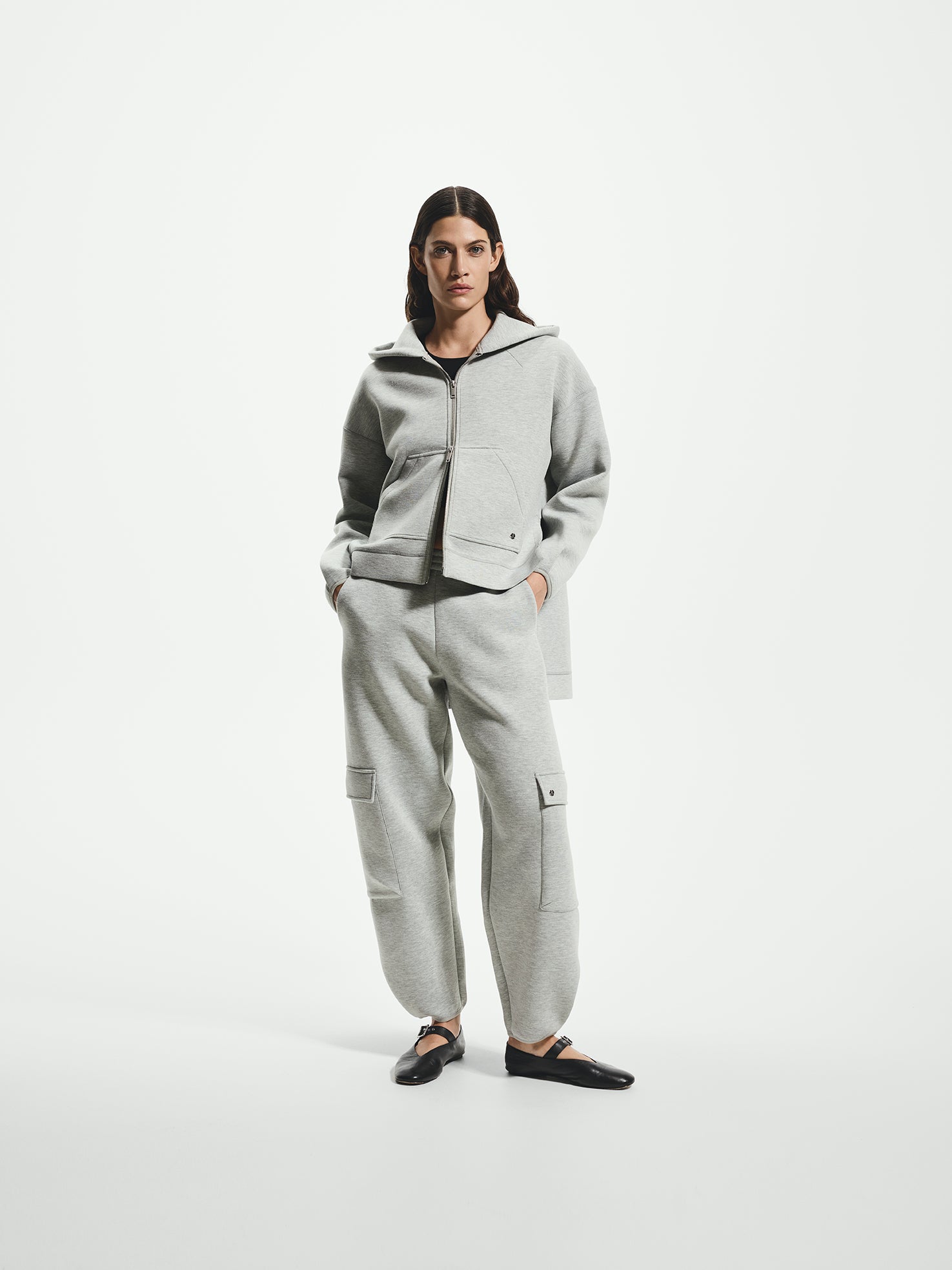 Cuffed Cargo Sweatpants