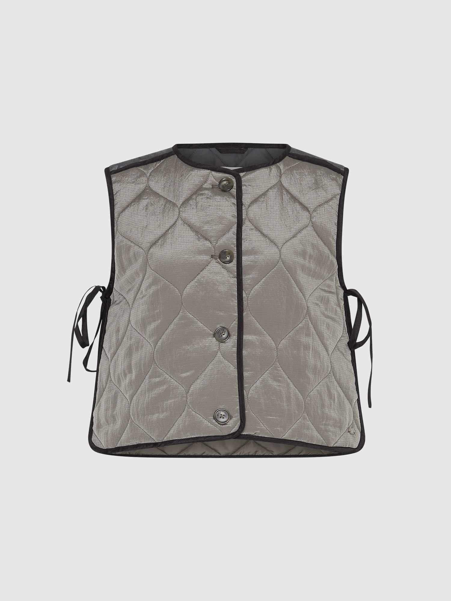 Contrast Quilted Vest