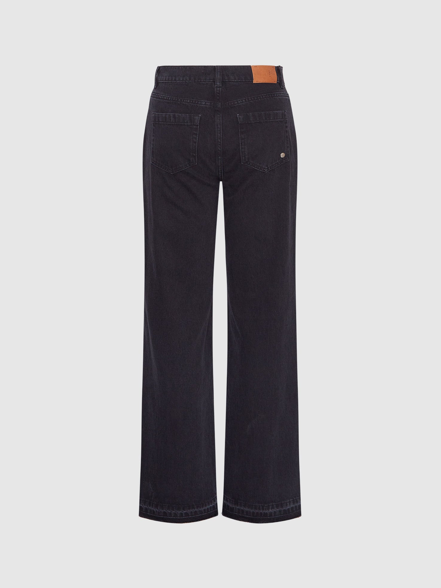 Split Hem Relaxed Denim Jeans