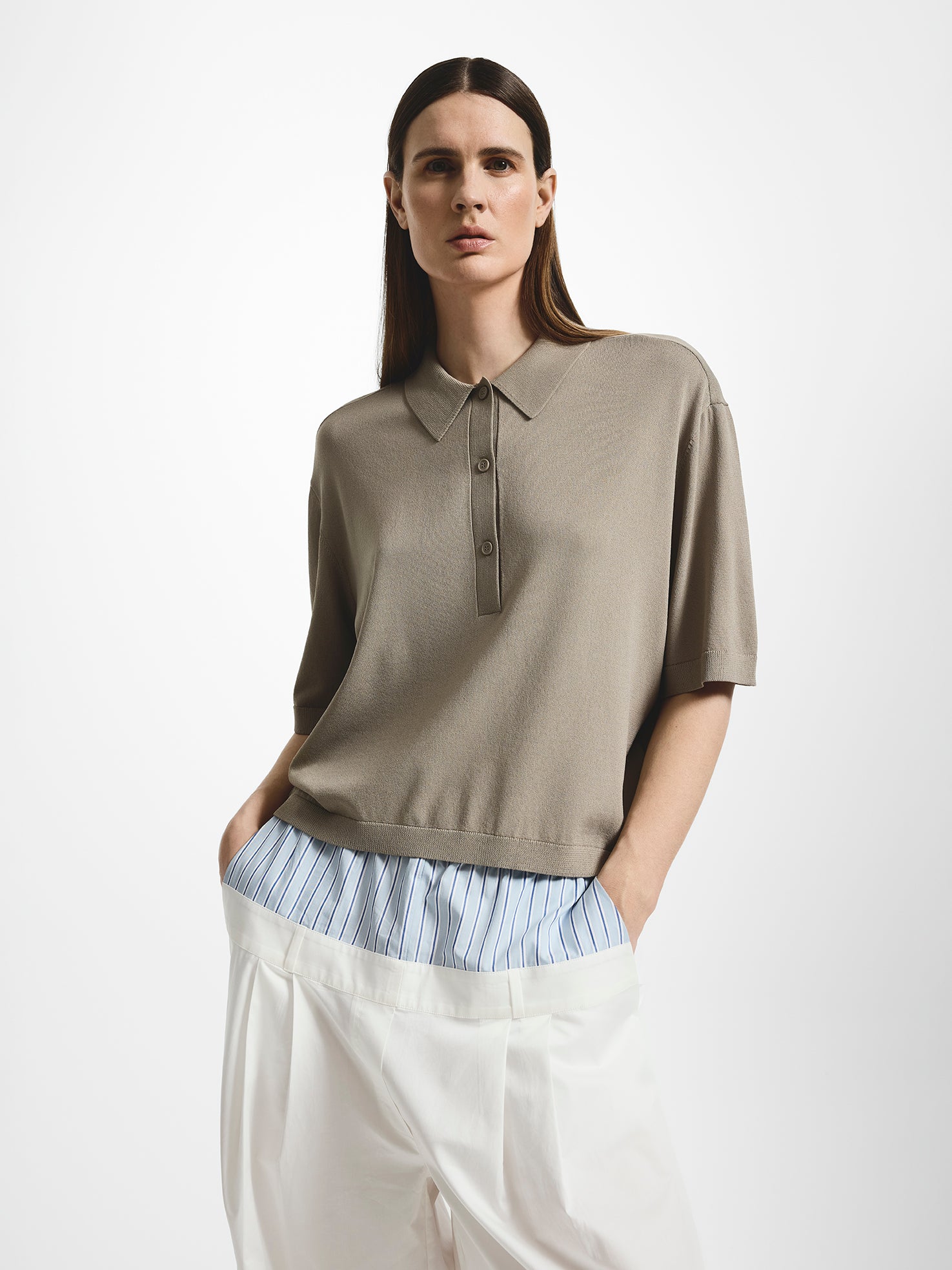 Relaxed Knit Polo