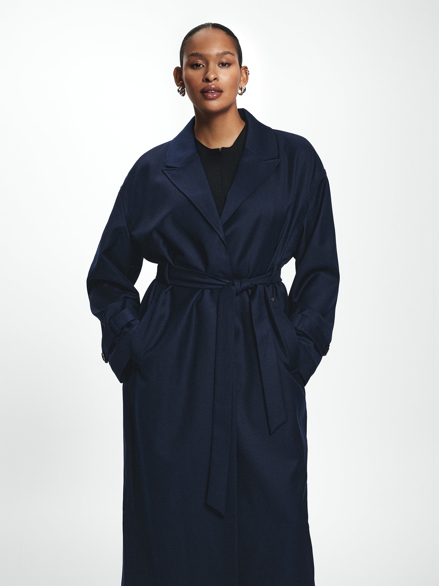 Belted Longline Relaxed Coat