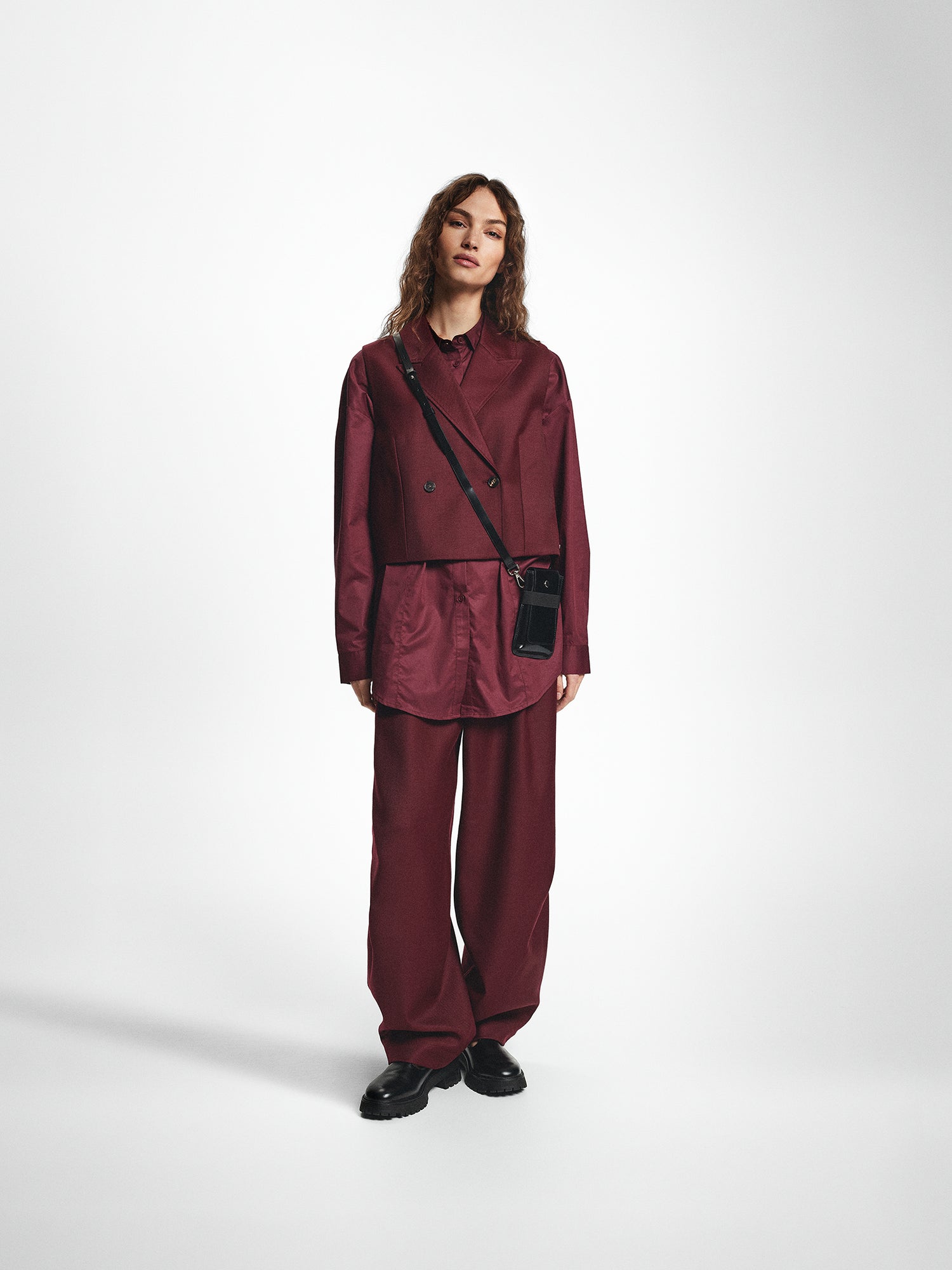 Tailored Wide Leg Trousers