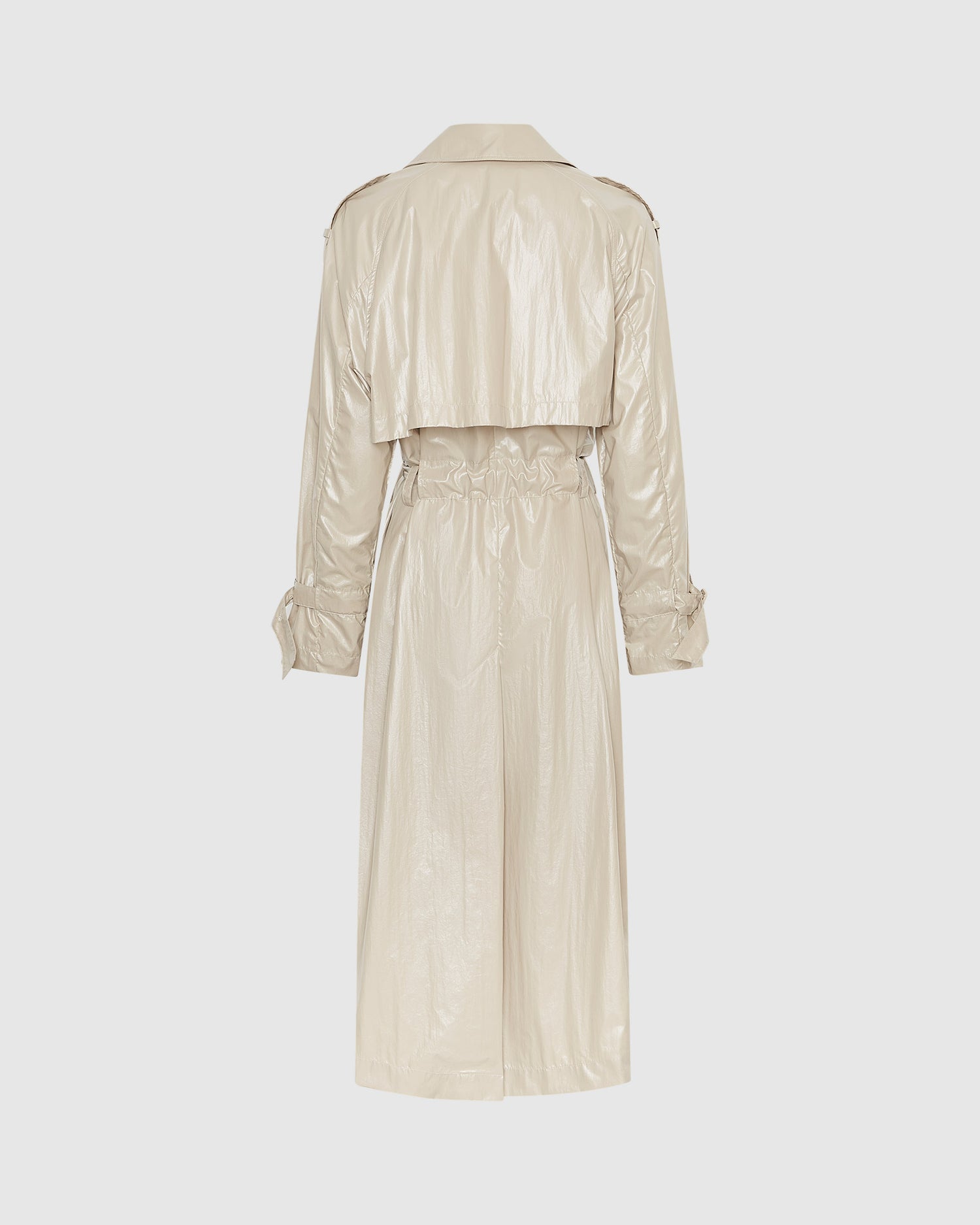 Glossy Relaxed Trench Coat