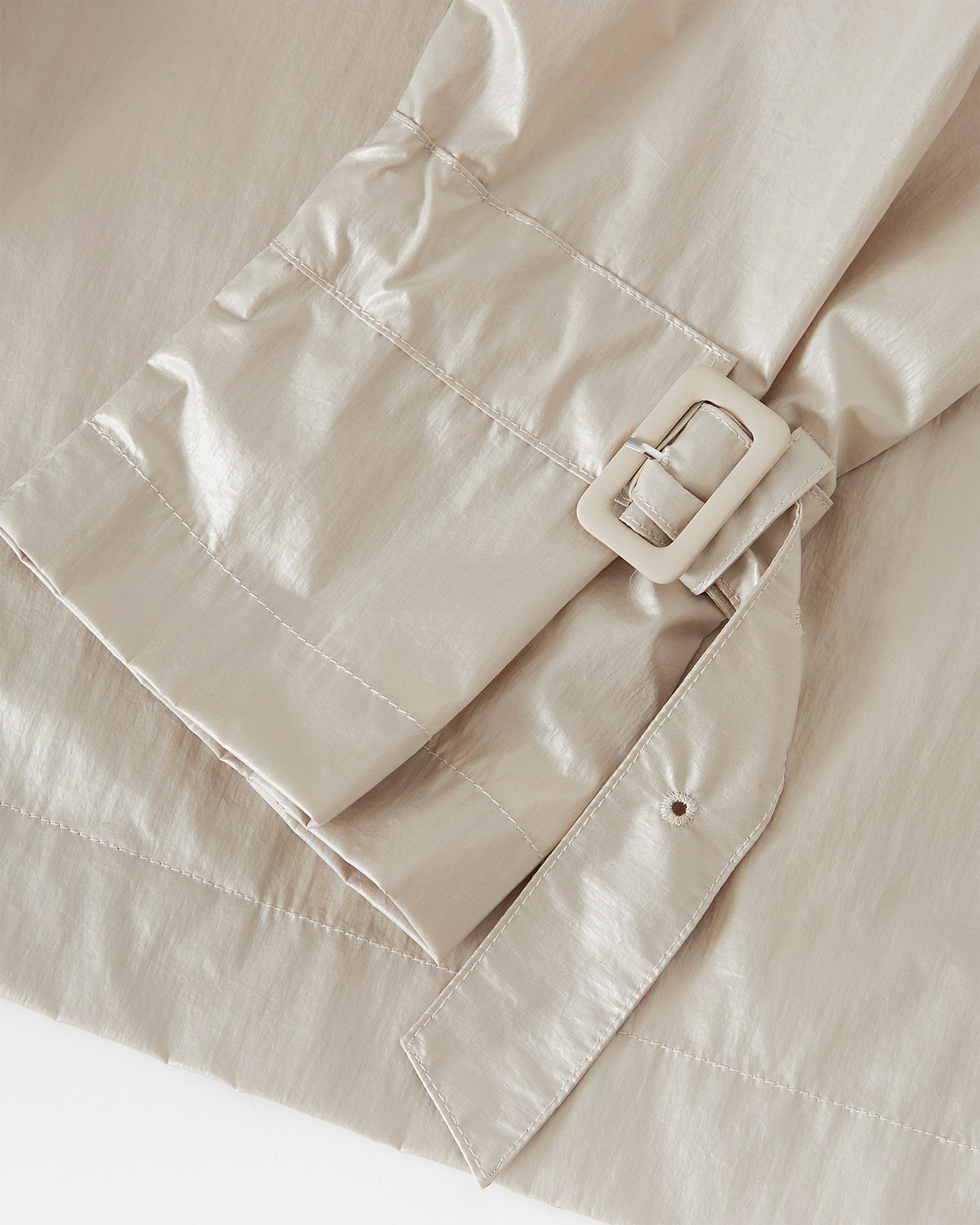 Glossy Relaxed Trench Coat