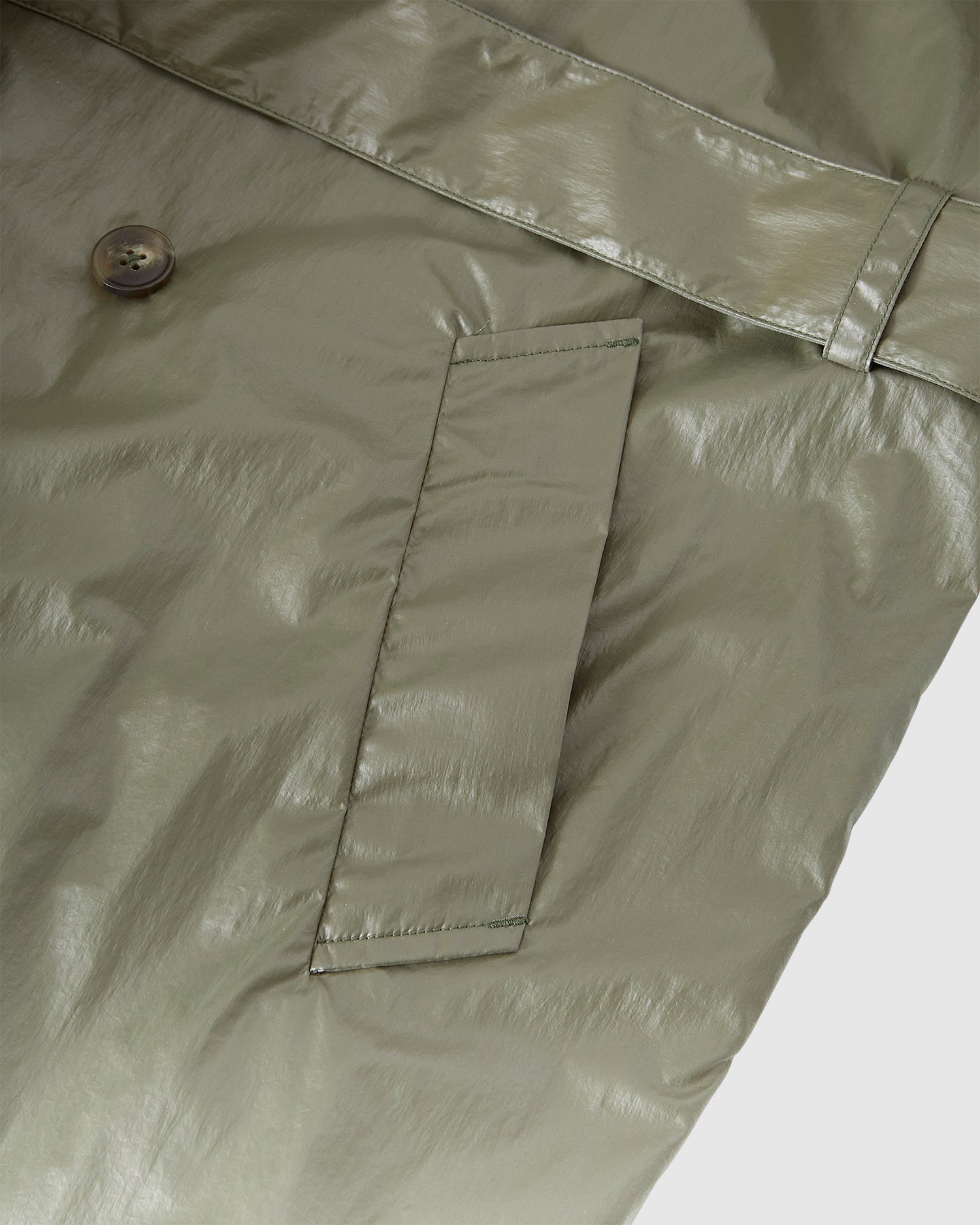 Glossy Relaxed Trench Coat
