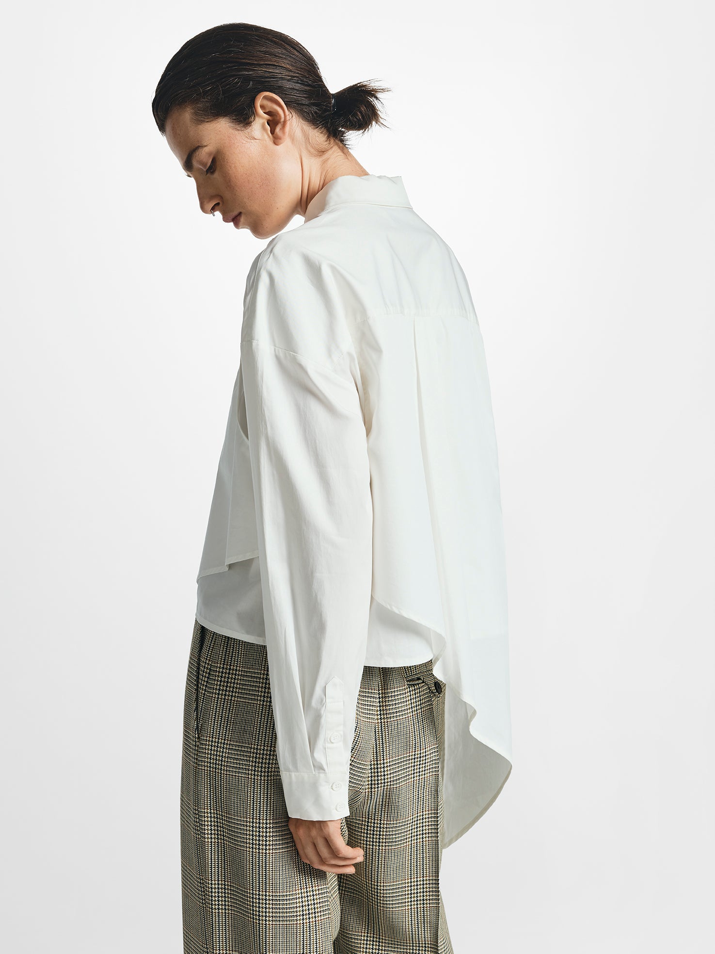 Asymmetric Double Layer Shirt