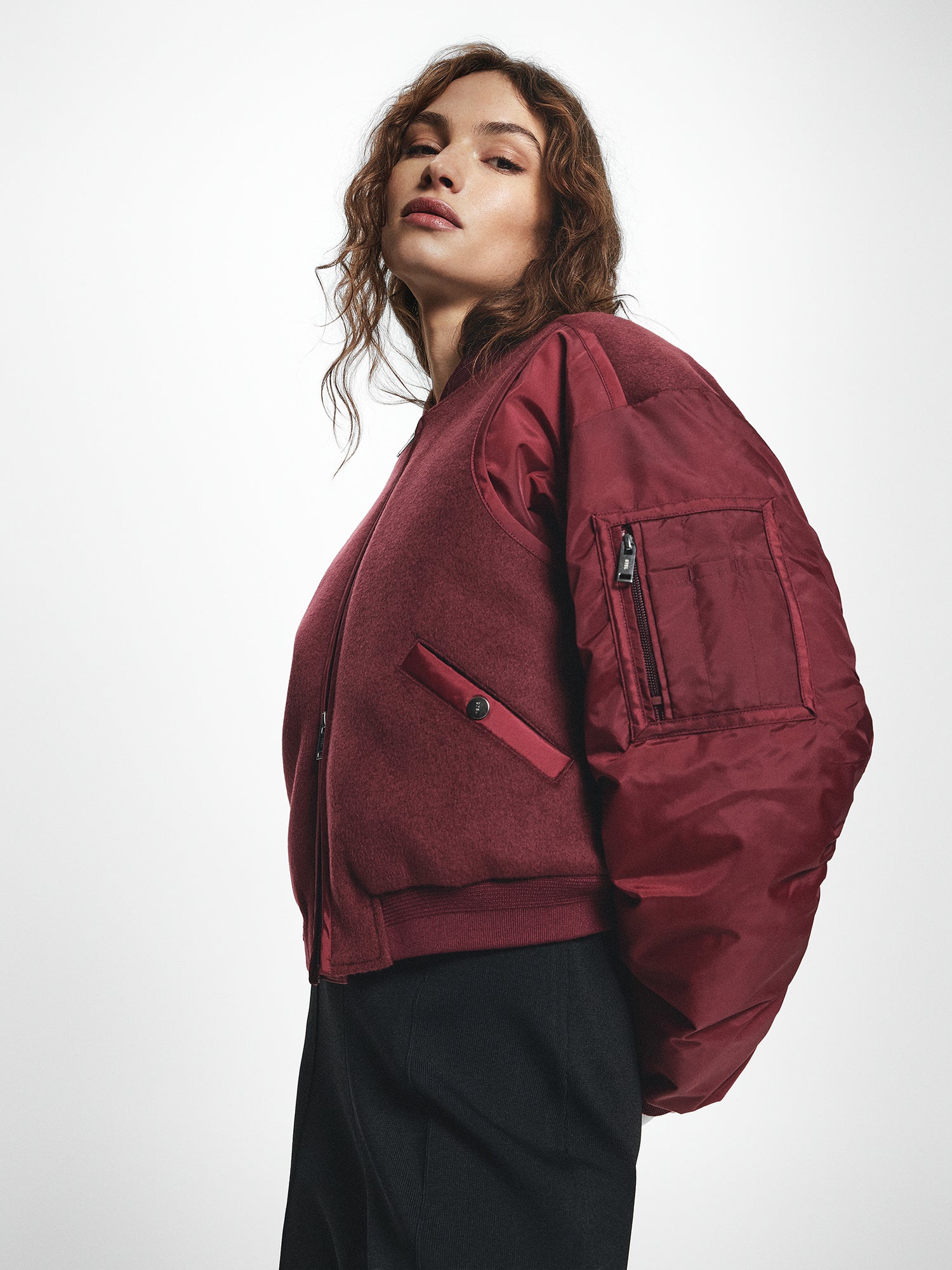 Down Filled Bomber Jacket
